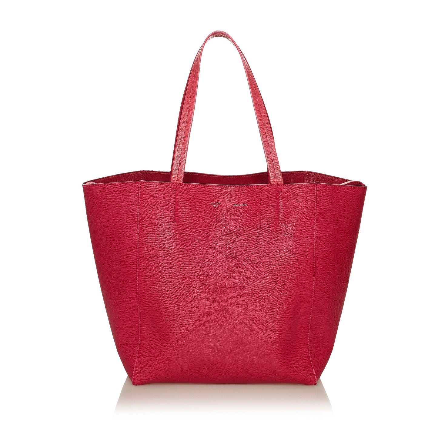 Horizontal Cabas Leather Tote Bag