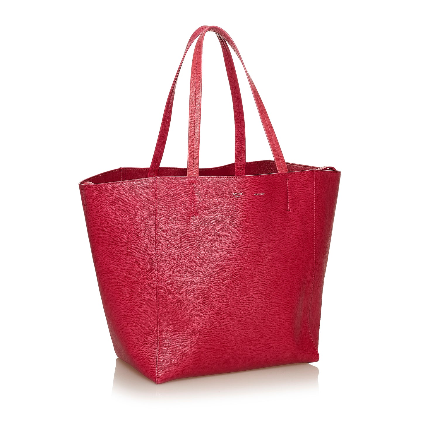 Horizontal Cabas Leather Tote Bag