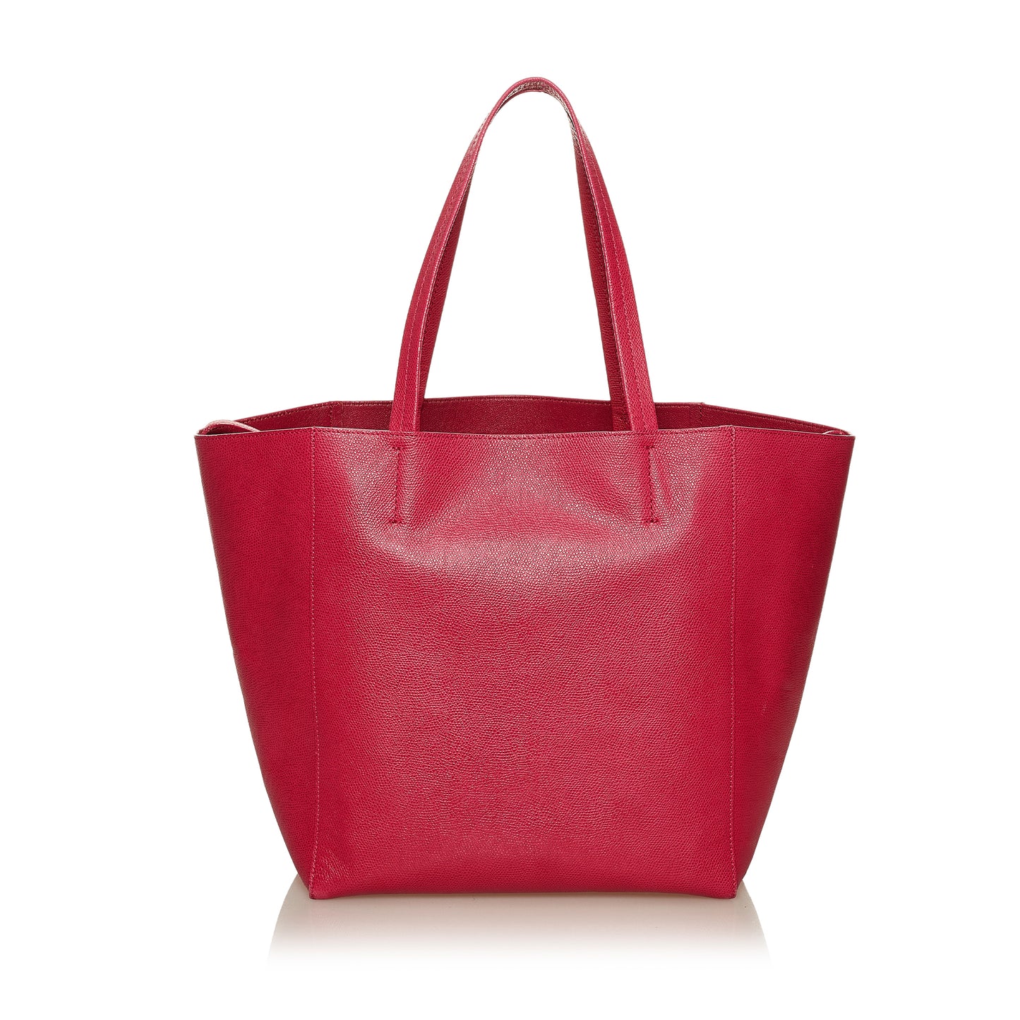 Horizontal Cabas Leather Tote Bag