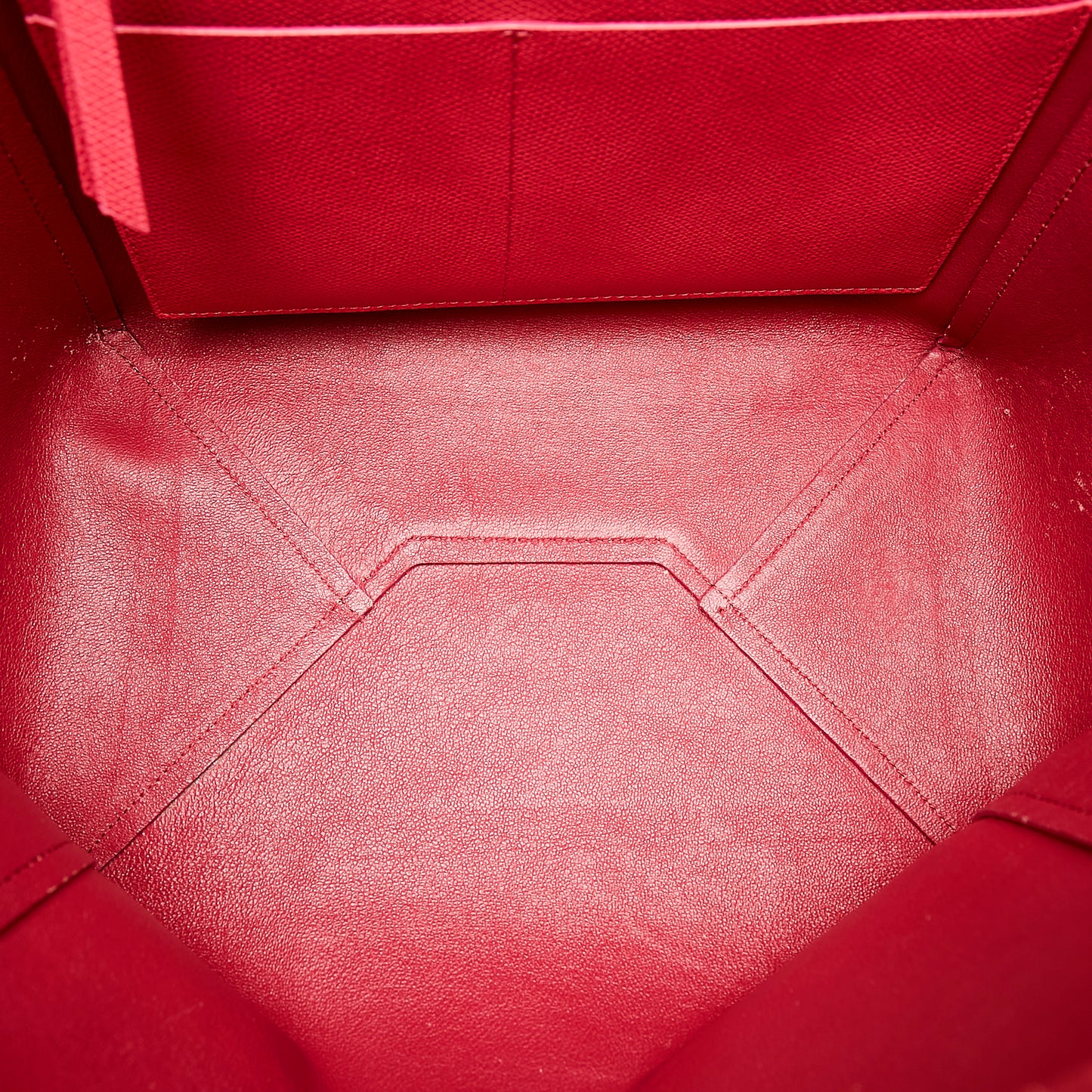 Horizontal Cabas Leather Tote Bag