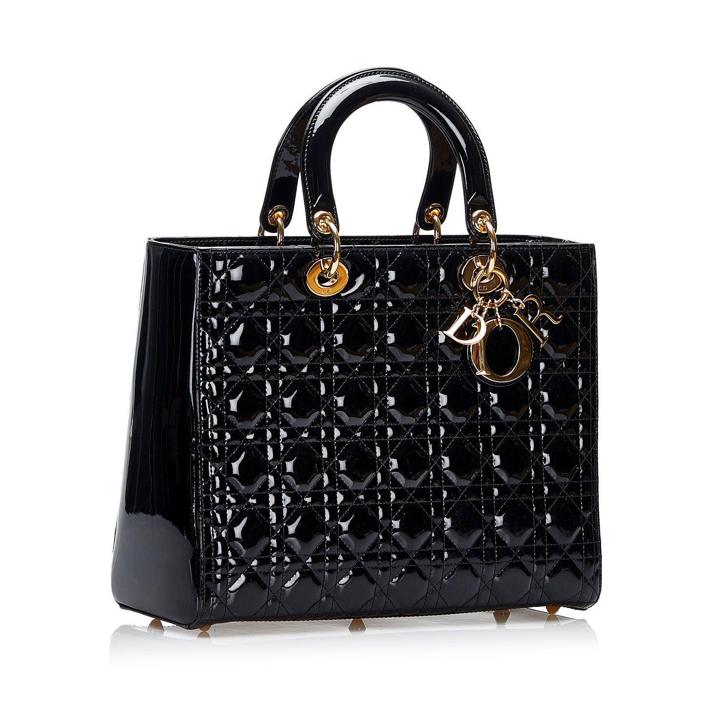 Large Cannage Patent Lady Dior