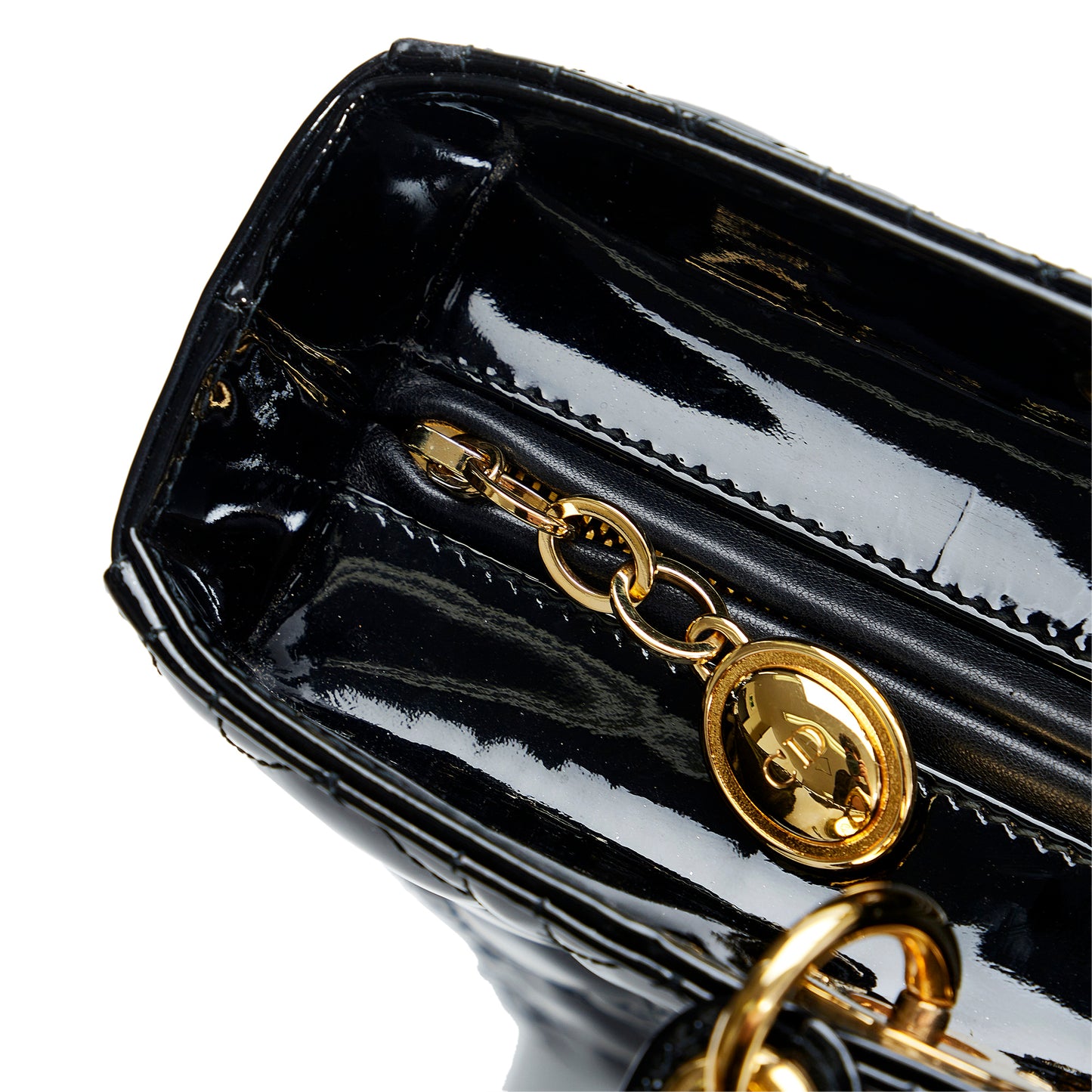 Large Cannage Patent Lady Dior