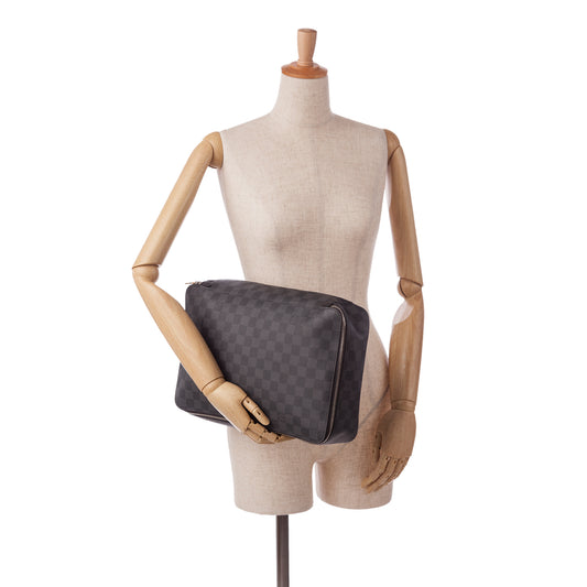 Damier Graphite Cube De Rangement GM