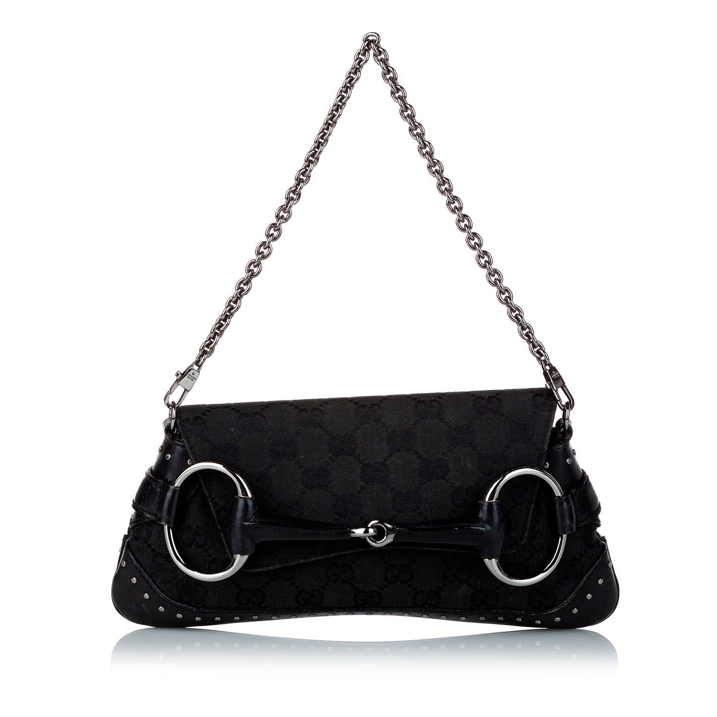 GG Canvas Horsebit Chain Baguette