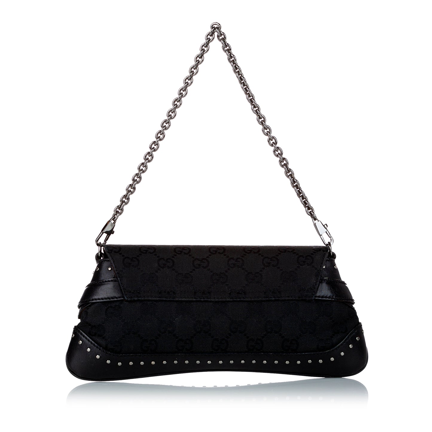 GG Canvas Horsebit Chain Baguette