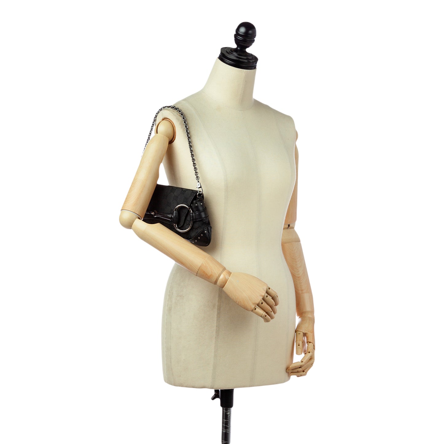 GG Canvas Horsebit Chain Baguette
