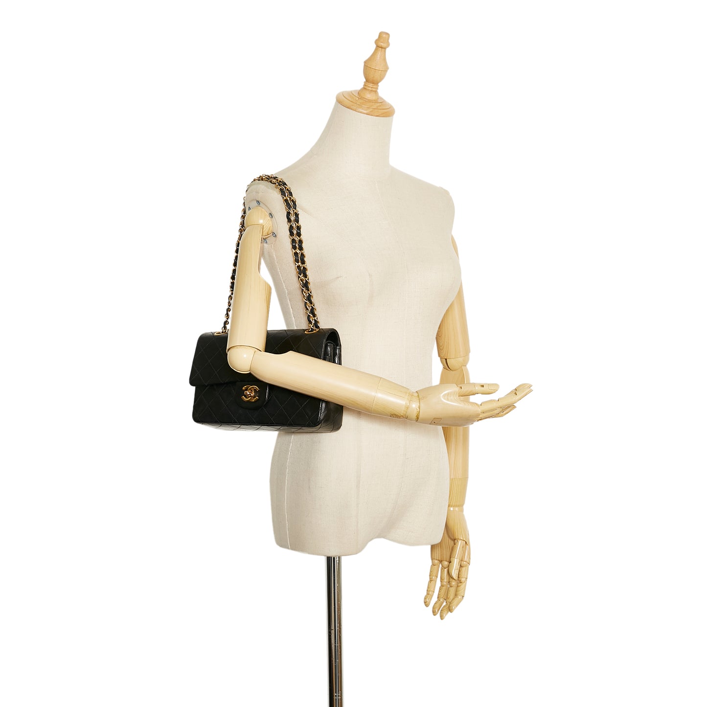 Small Classic Lambskin Double Flap