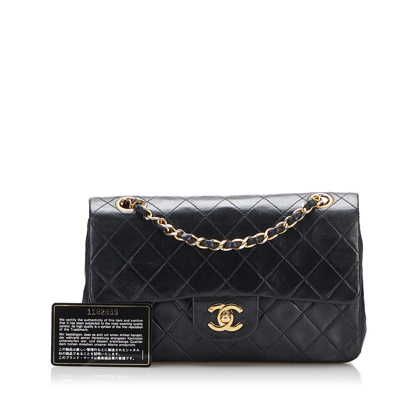 Small Classic Lambskin Double Flap