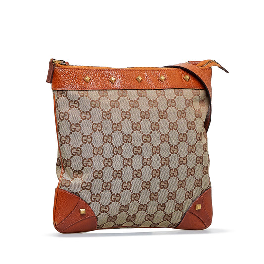 GG Canvas Nailhead Crossbody