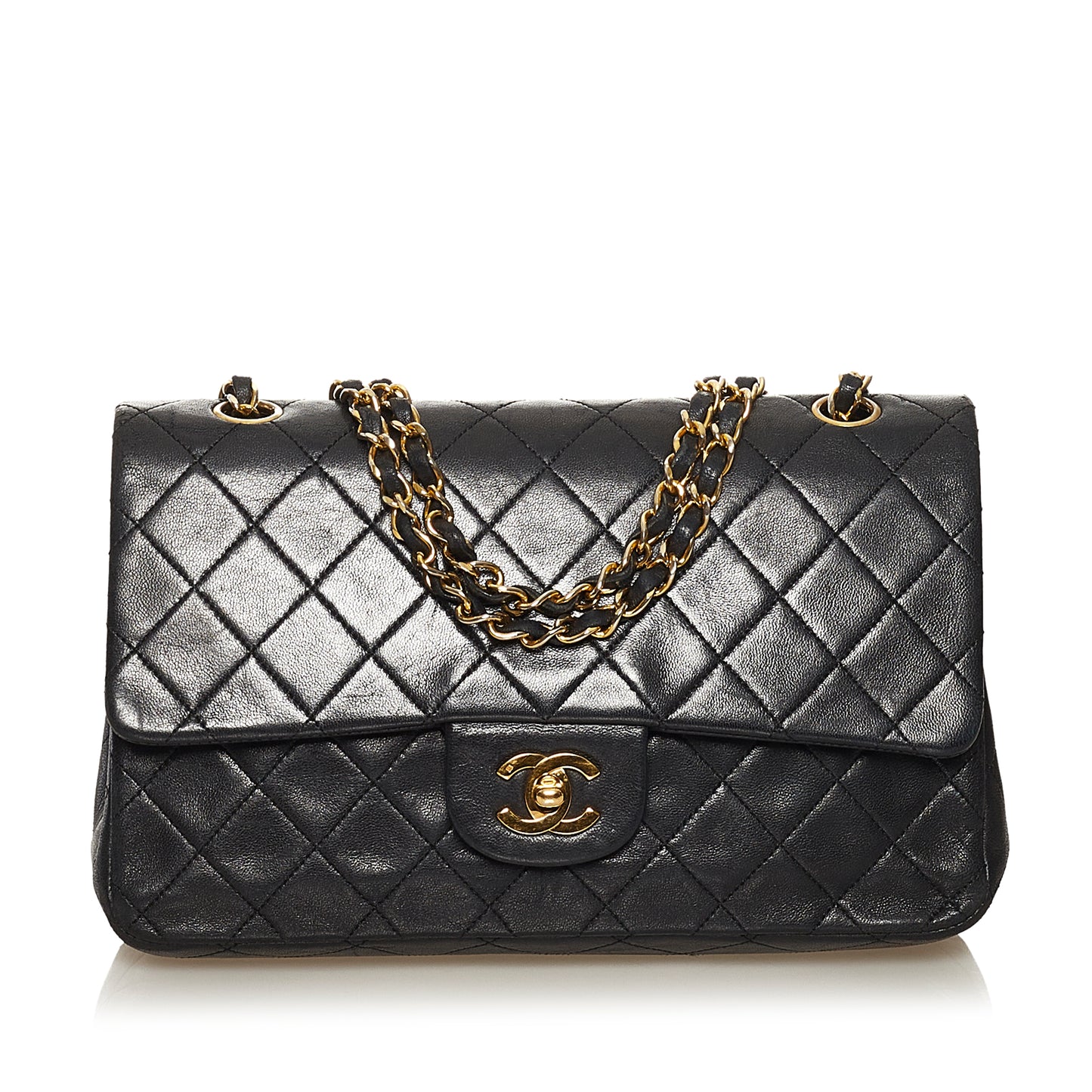 Medium Classic Lambskin Double Flap