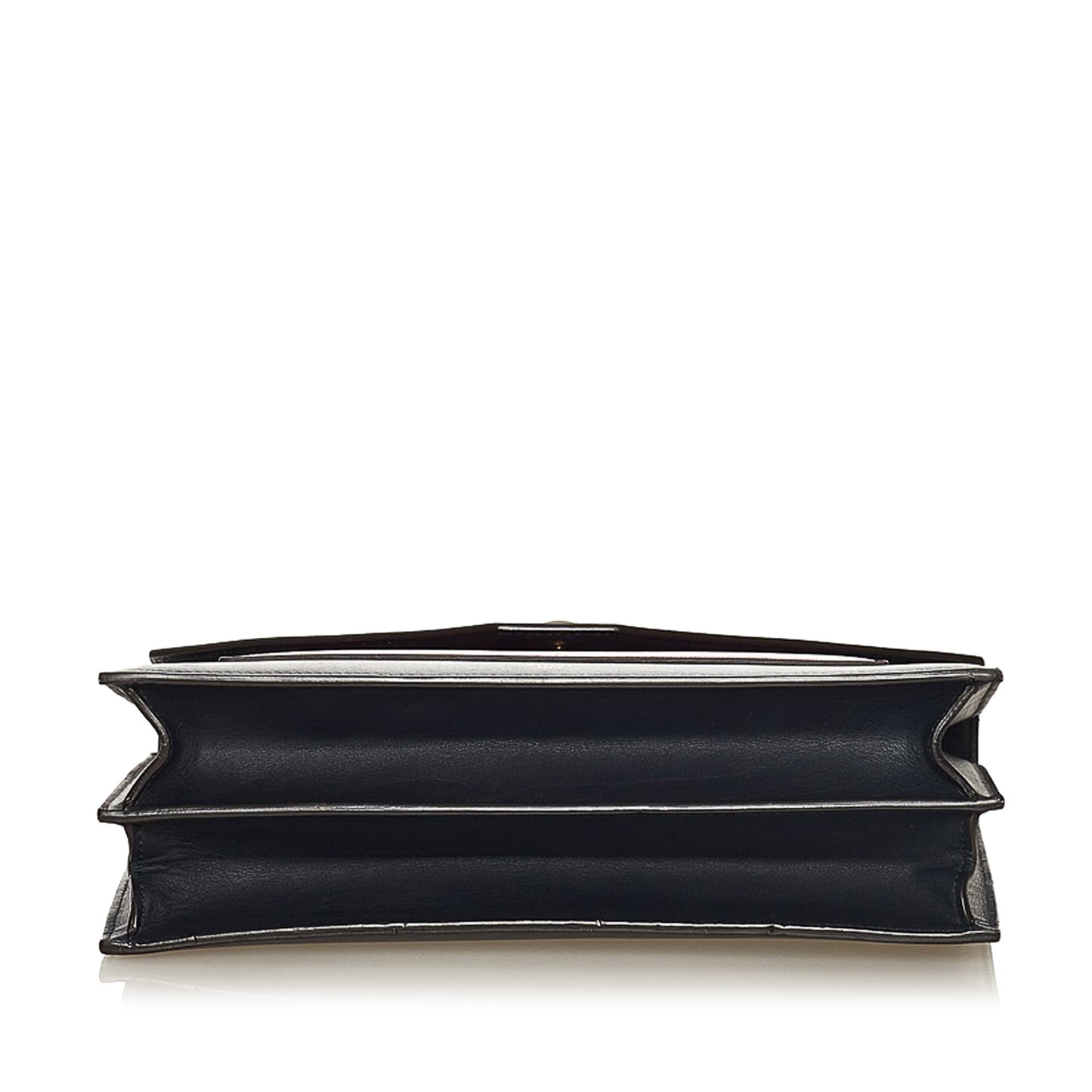 Tricolor Pocket Envelope Leather Shoulder Bag