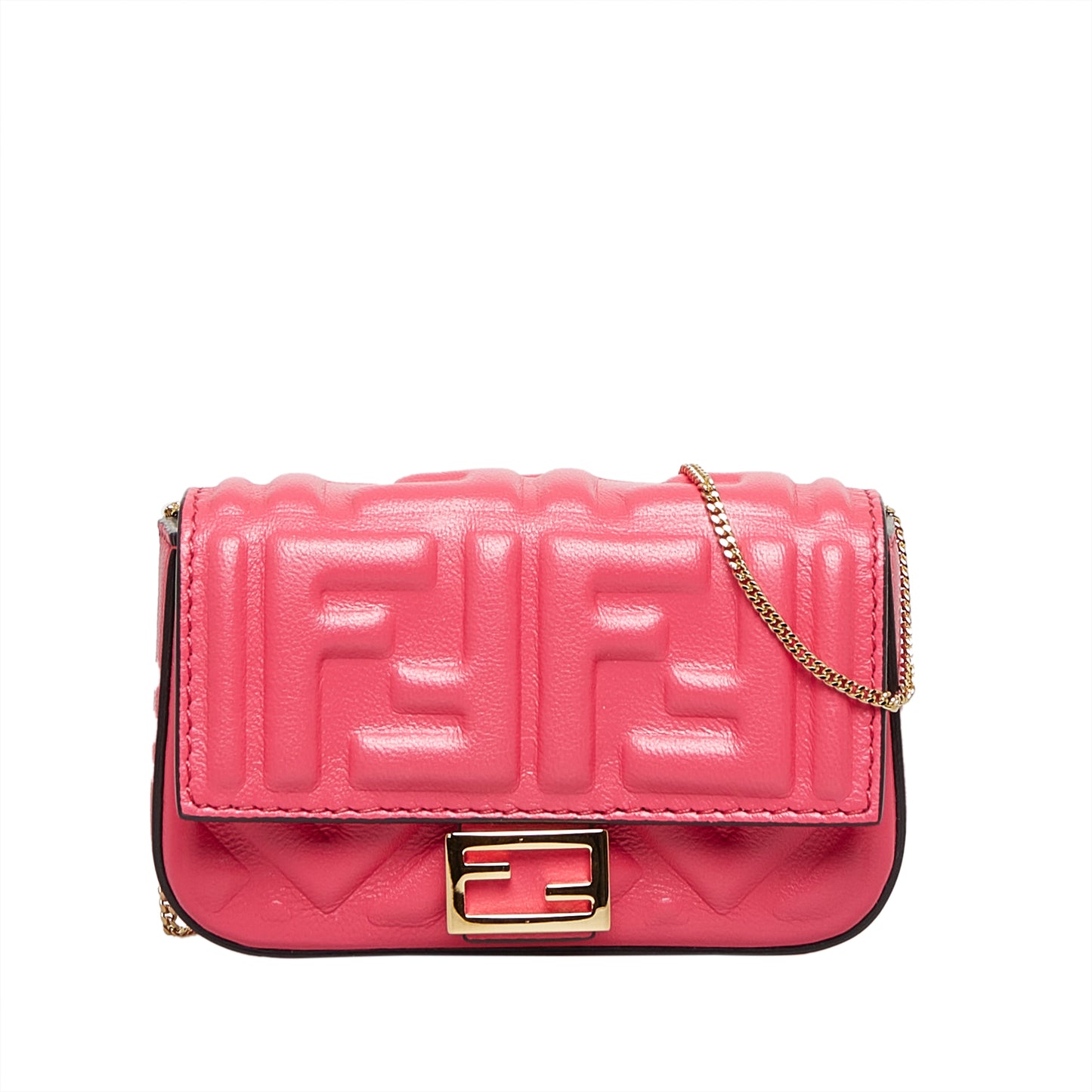 Zucca Embossed Nano Baguette Charm