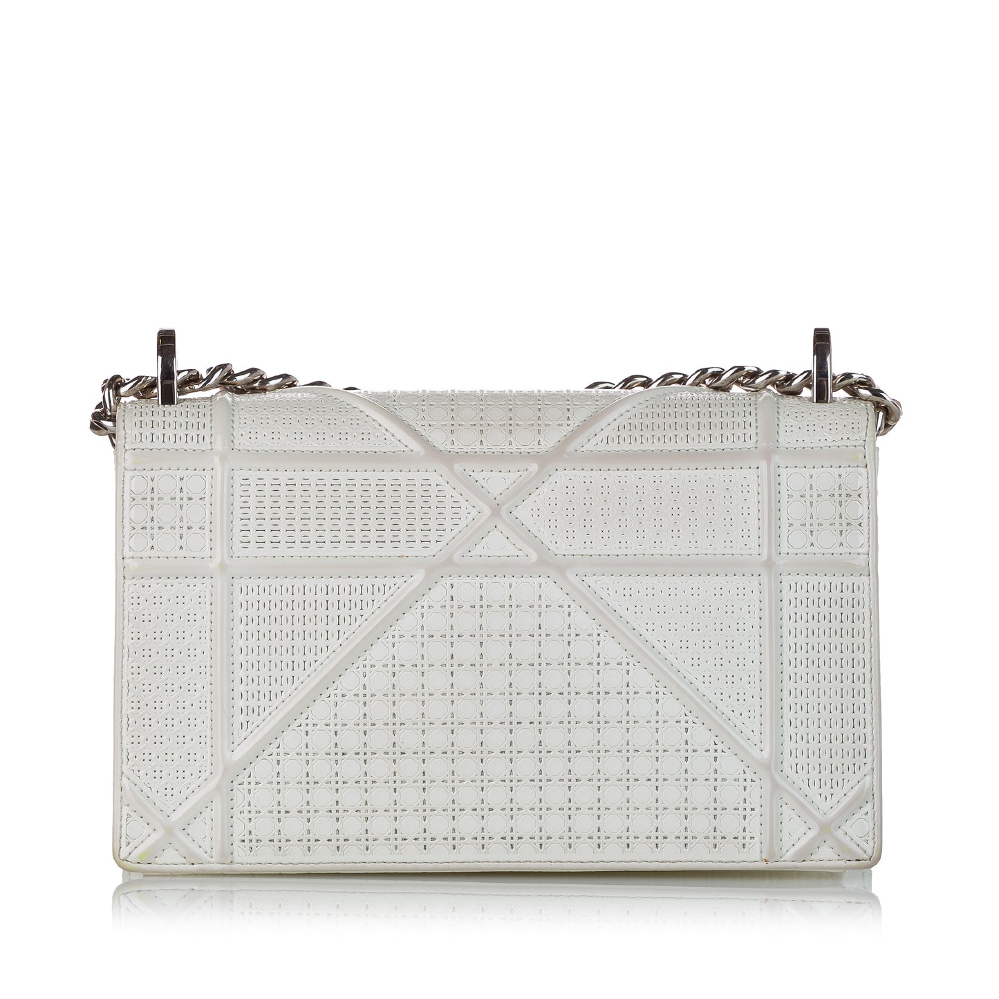 Small Micro-Cannage Diorama Patent Leather Crossbody Bag