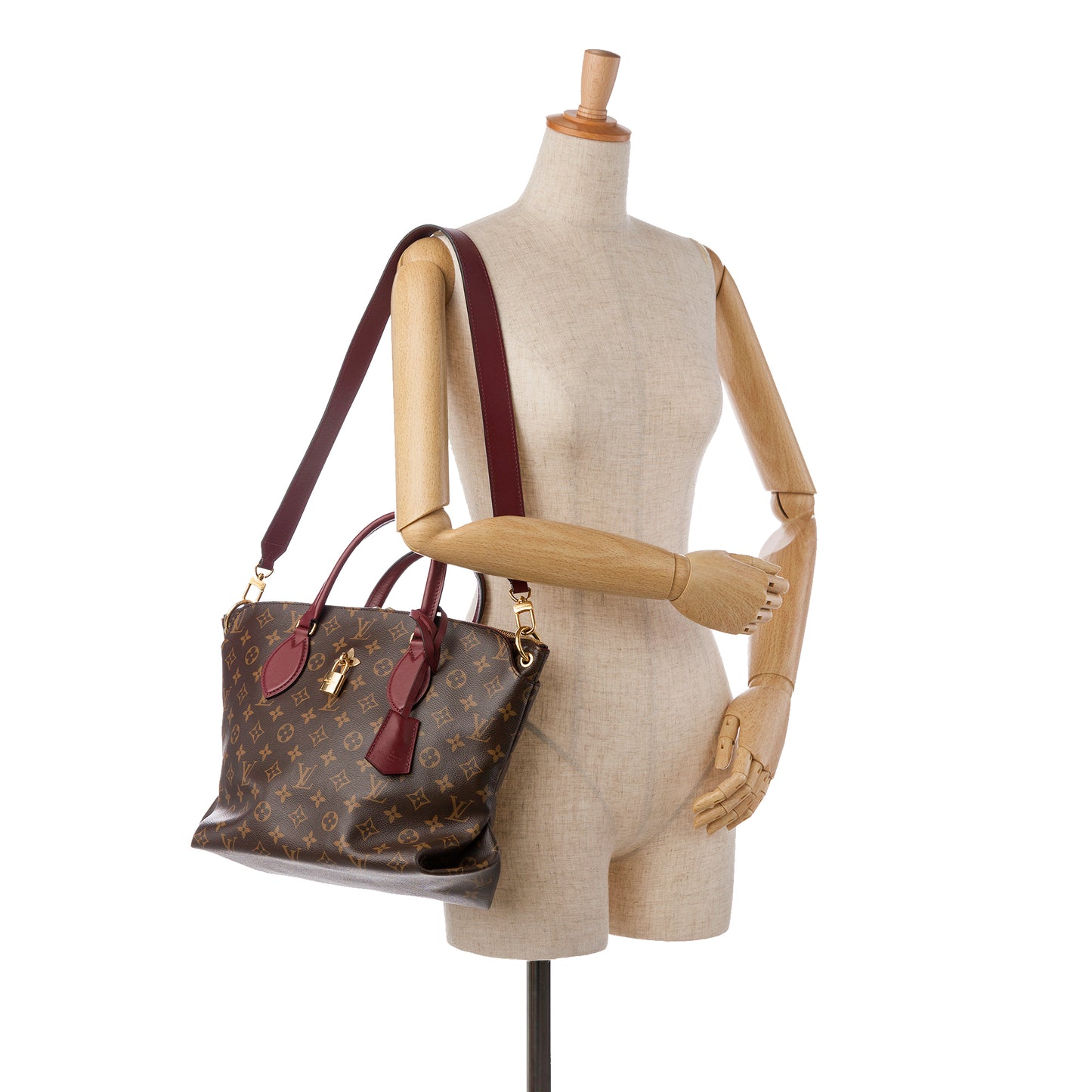 Monogram Flower Zipped Tote MM