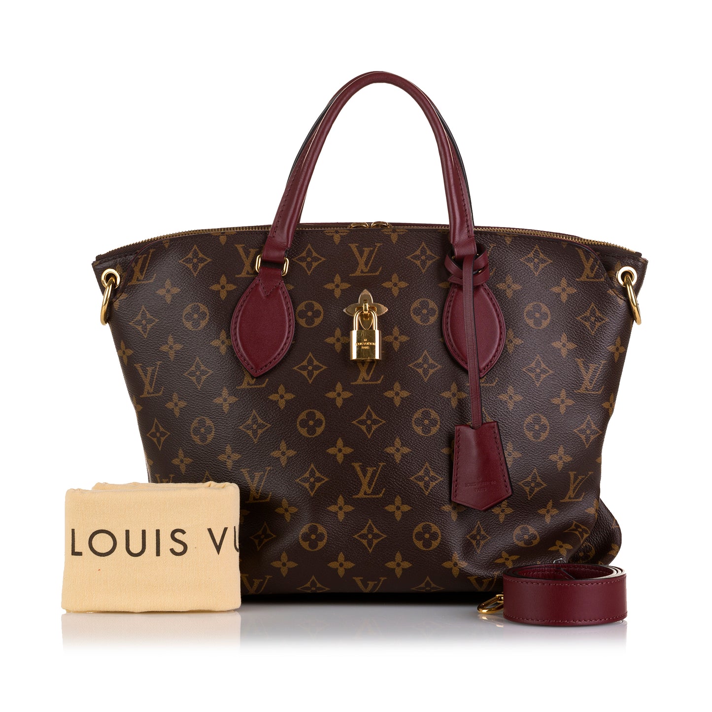 Monogram Flower Zipped Tote MM