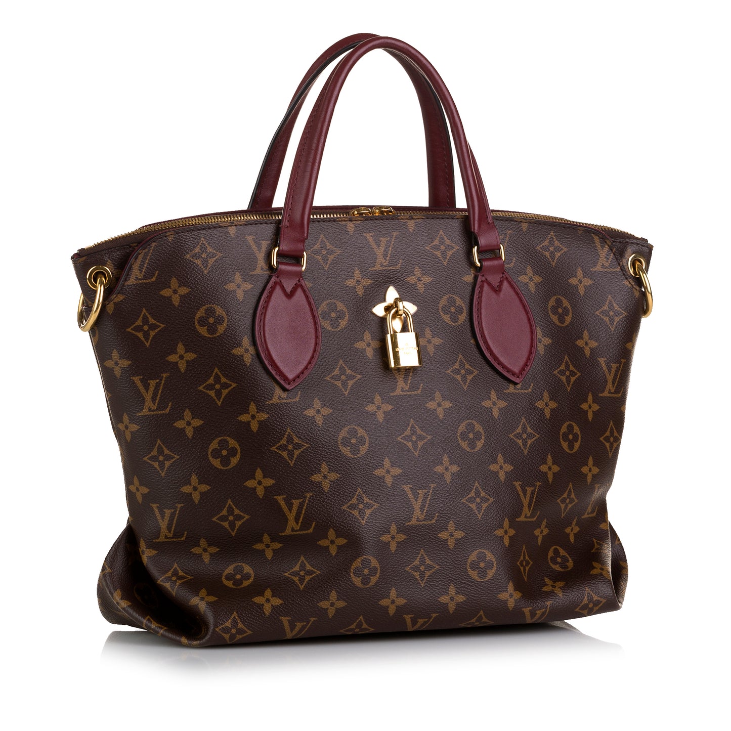 Monogram Flower Zipped Tote MM