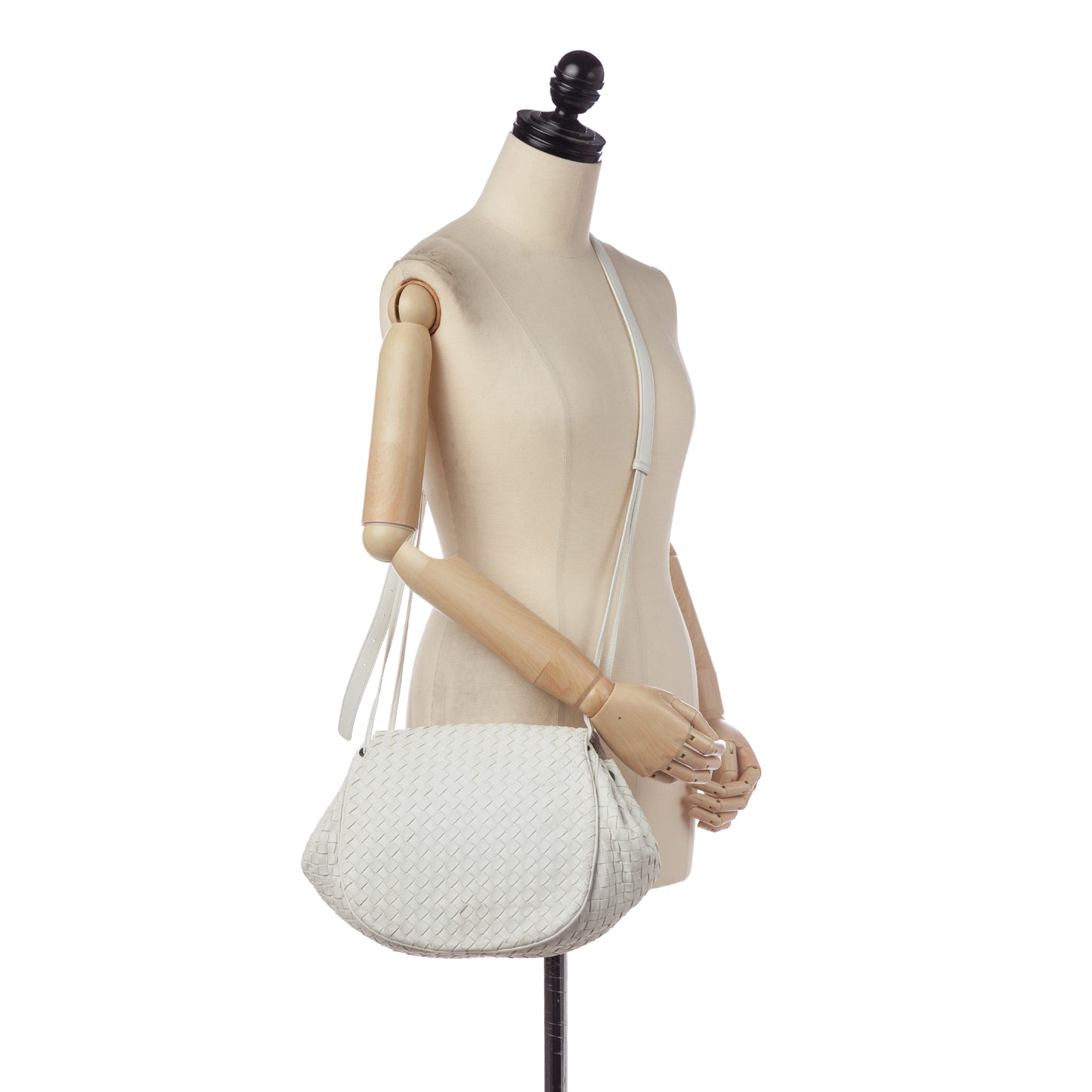 Intrecciato Leather Crossbody Bag