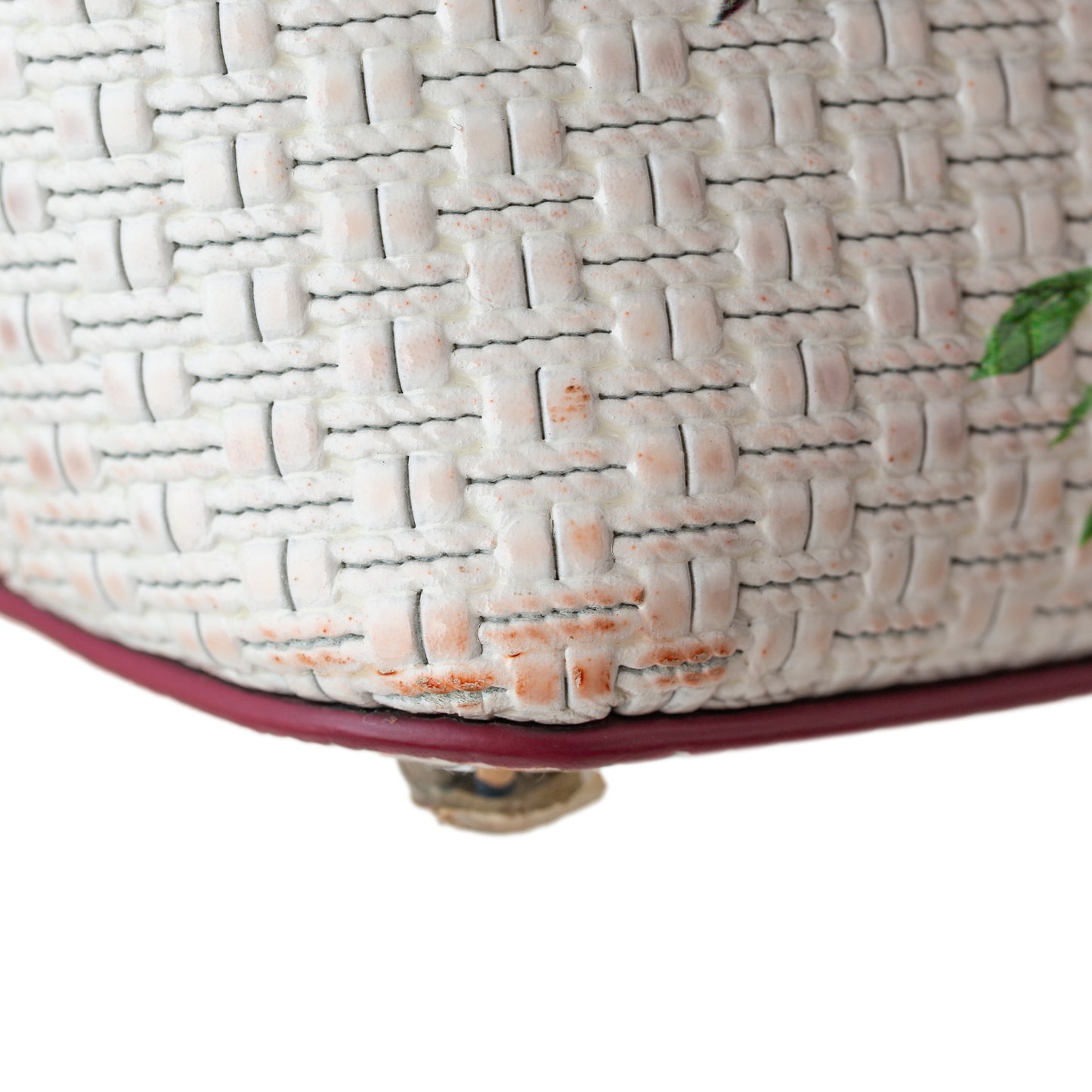 Floral Lucia Leather Satchel