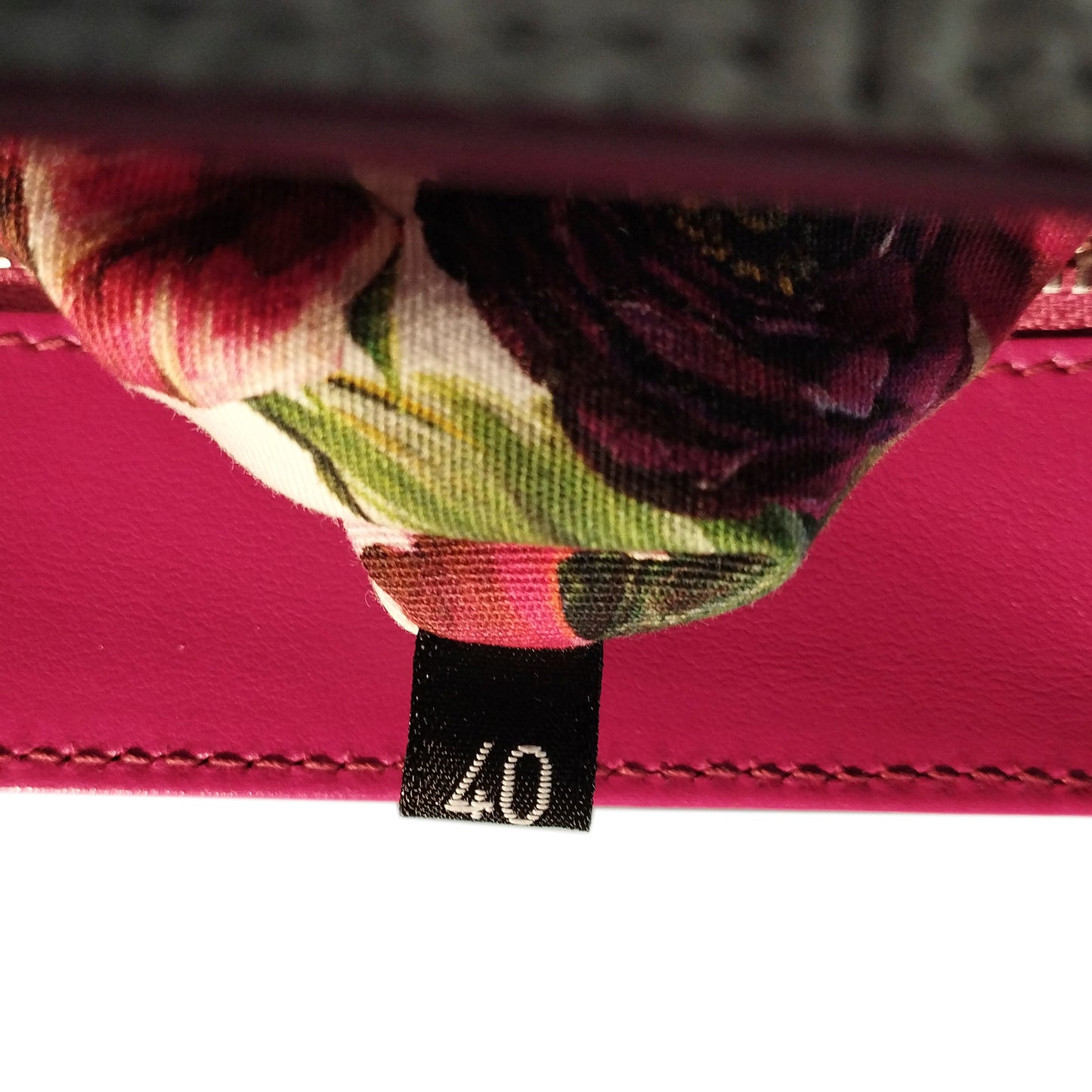 Floral Lucia Leather Satchel