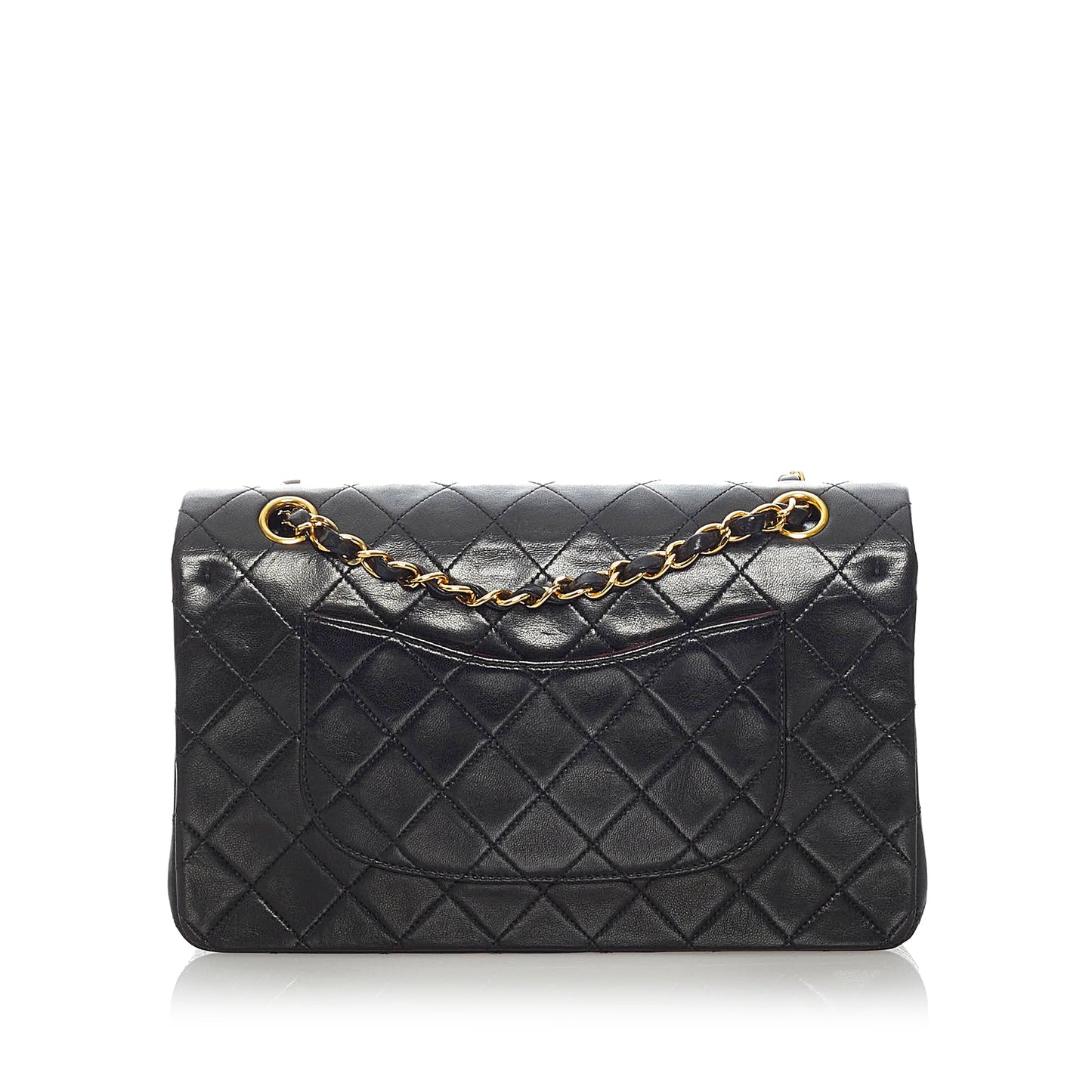 Medium Classic Lambskin Double Flap