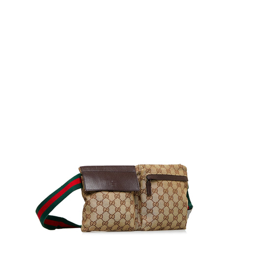 GG Canvas Web Belt Bag