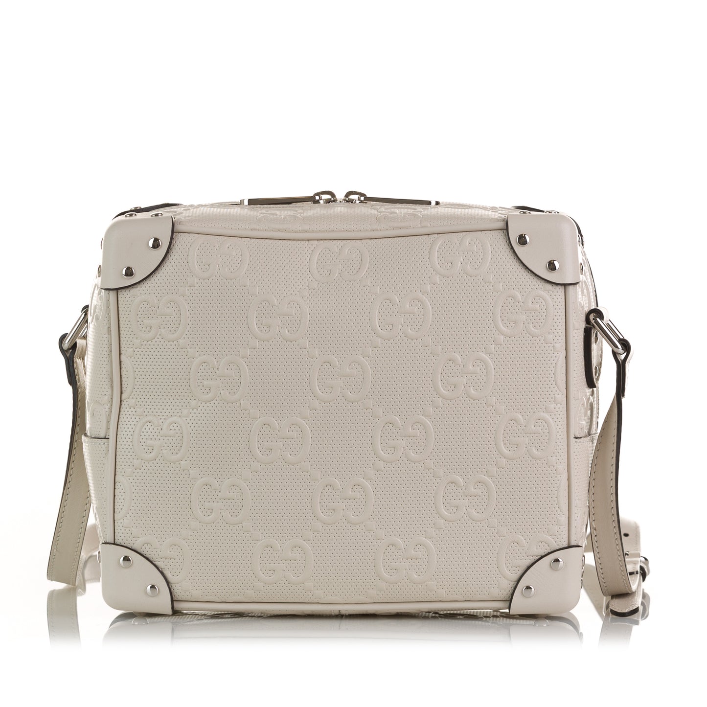 GG Embossed Perforated Square Bag