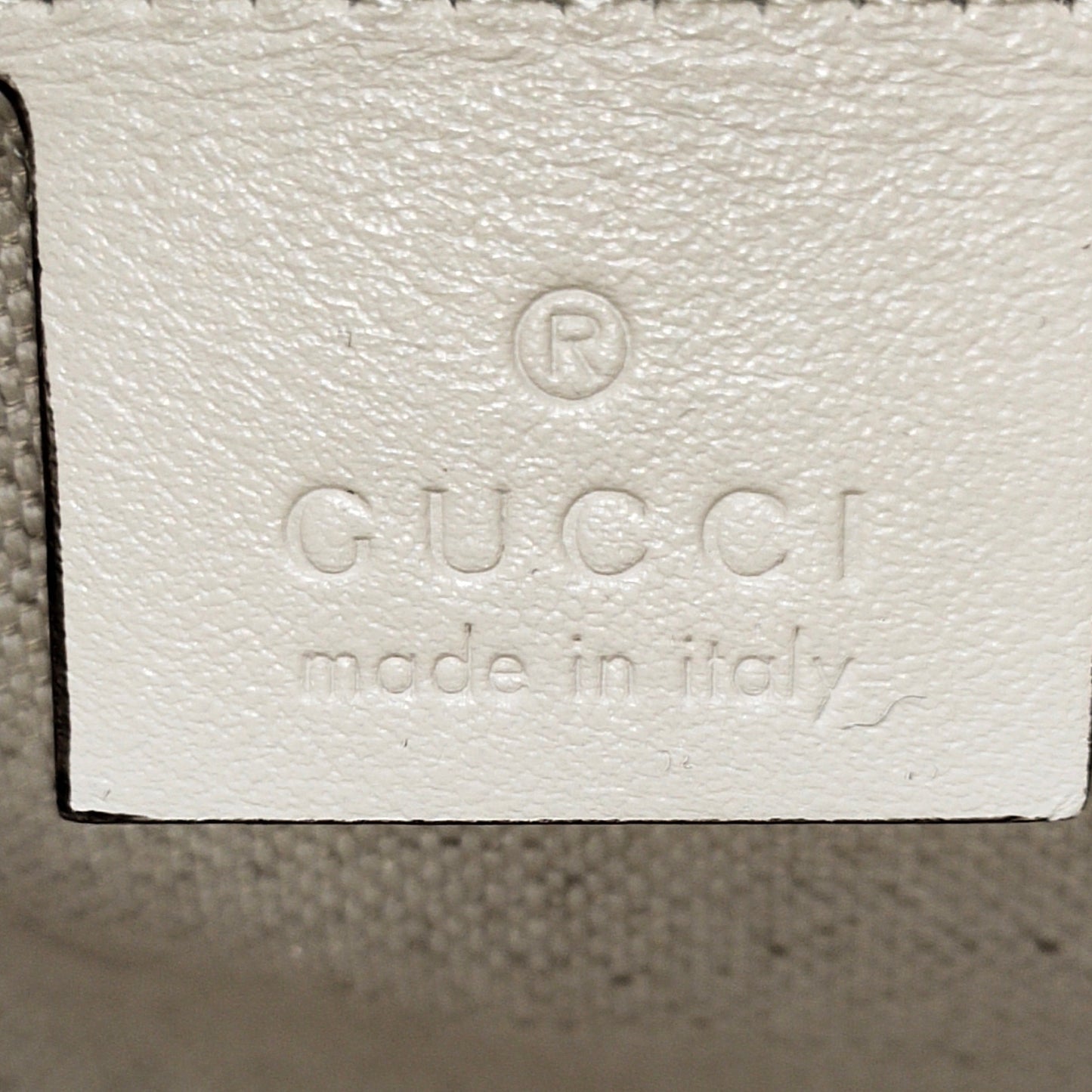 GG Embossed Perforated Square Bag
