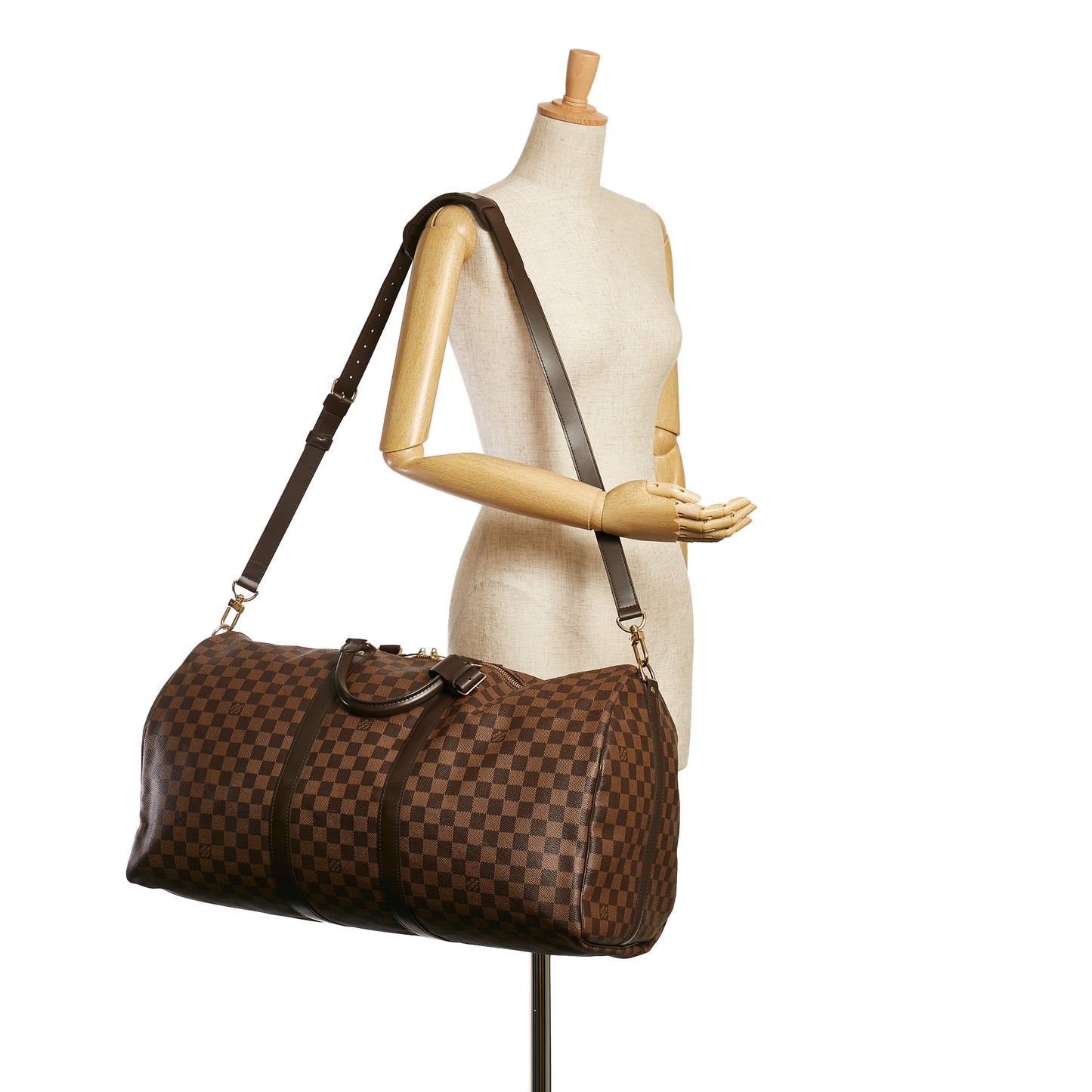 Damier Ebene Keepall Bandouliere 55