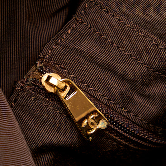 Logo Flap Metallic Leather Crossbody