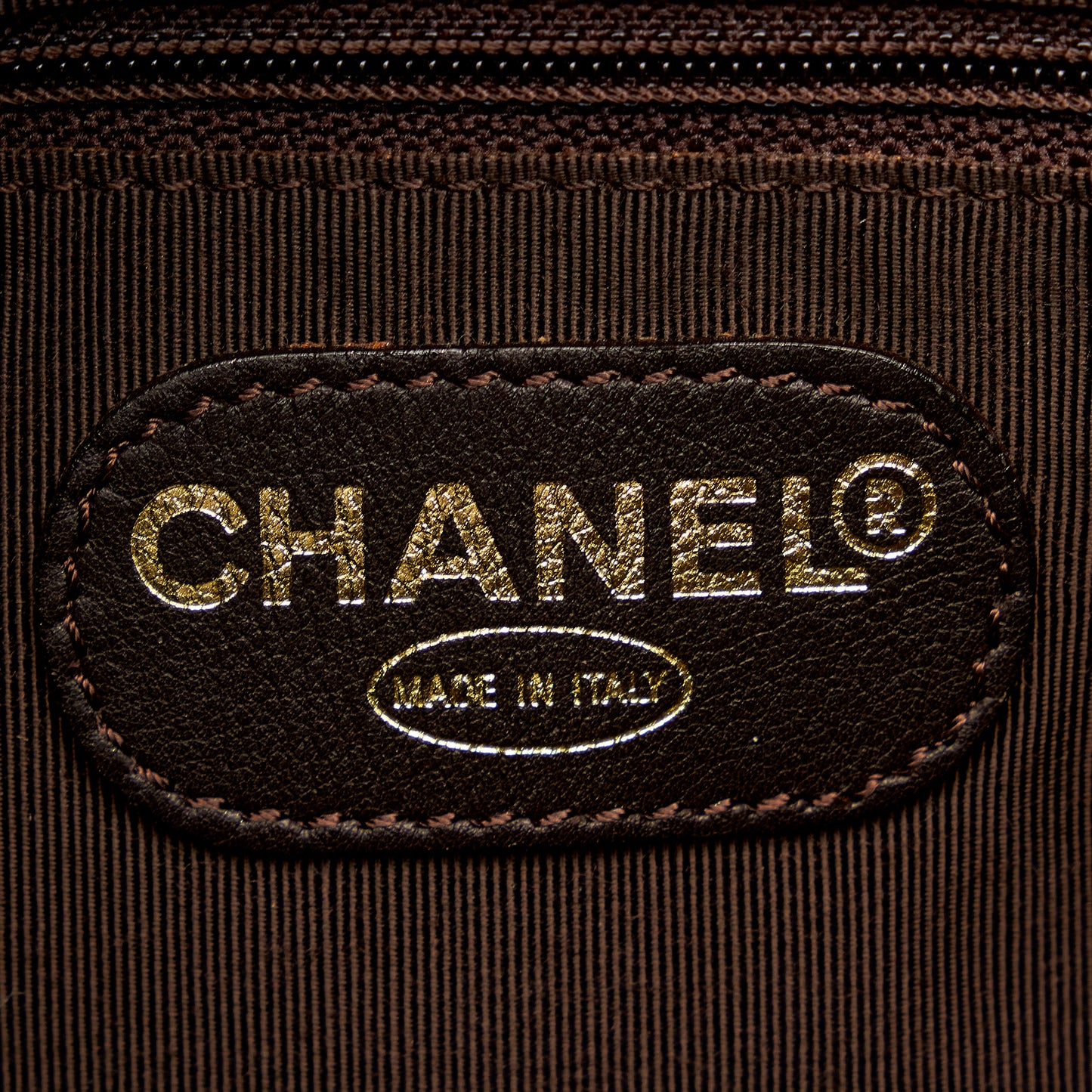 Logo Flap Metallic Leather Crossbody