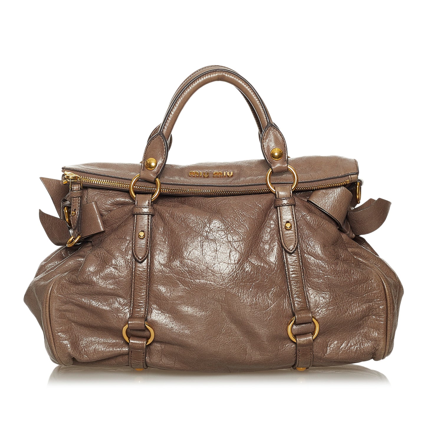 Vitello Lux Bow Satchel