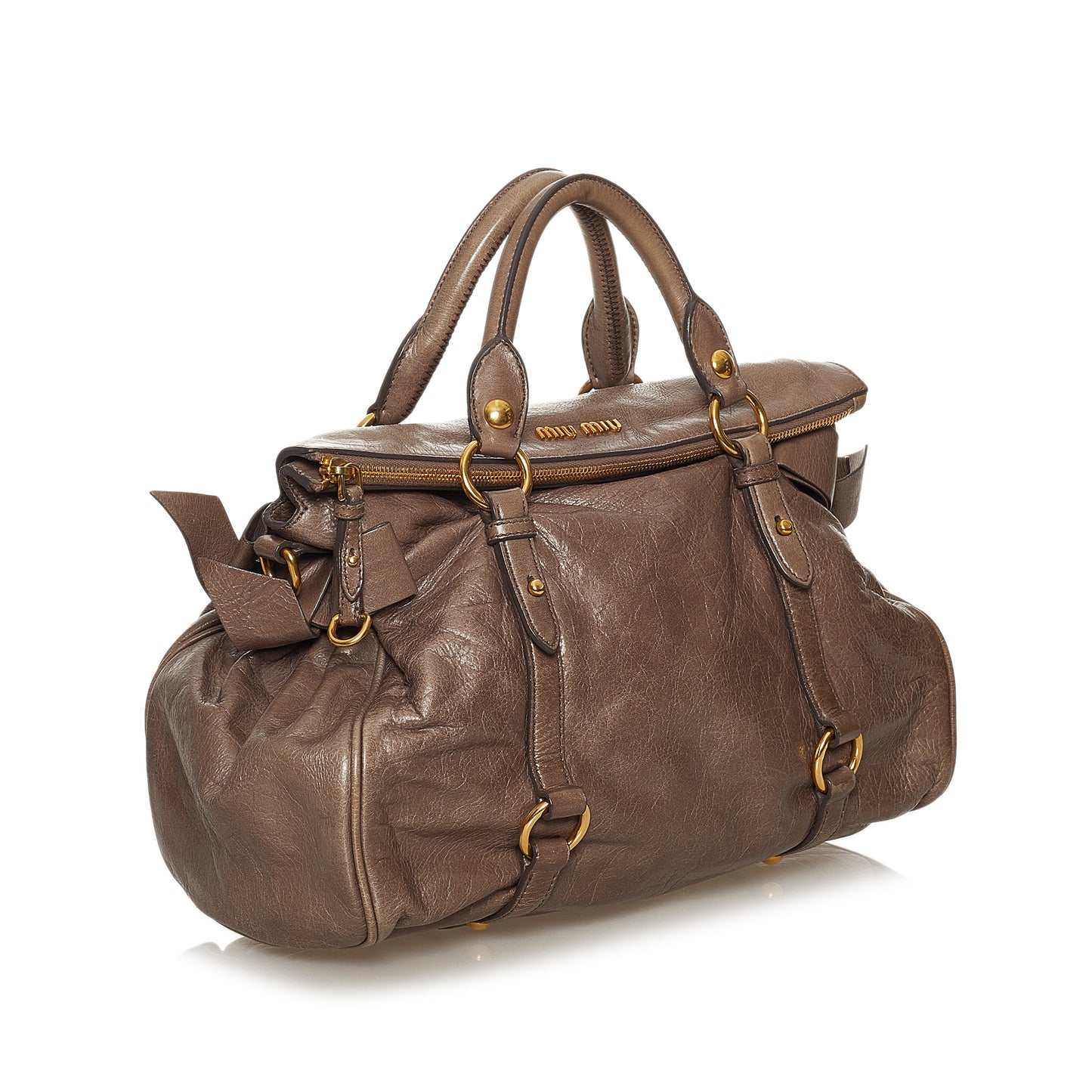 Vitello Lux Bow Satchel