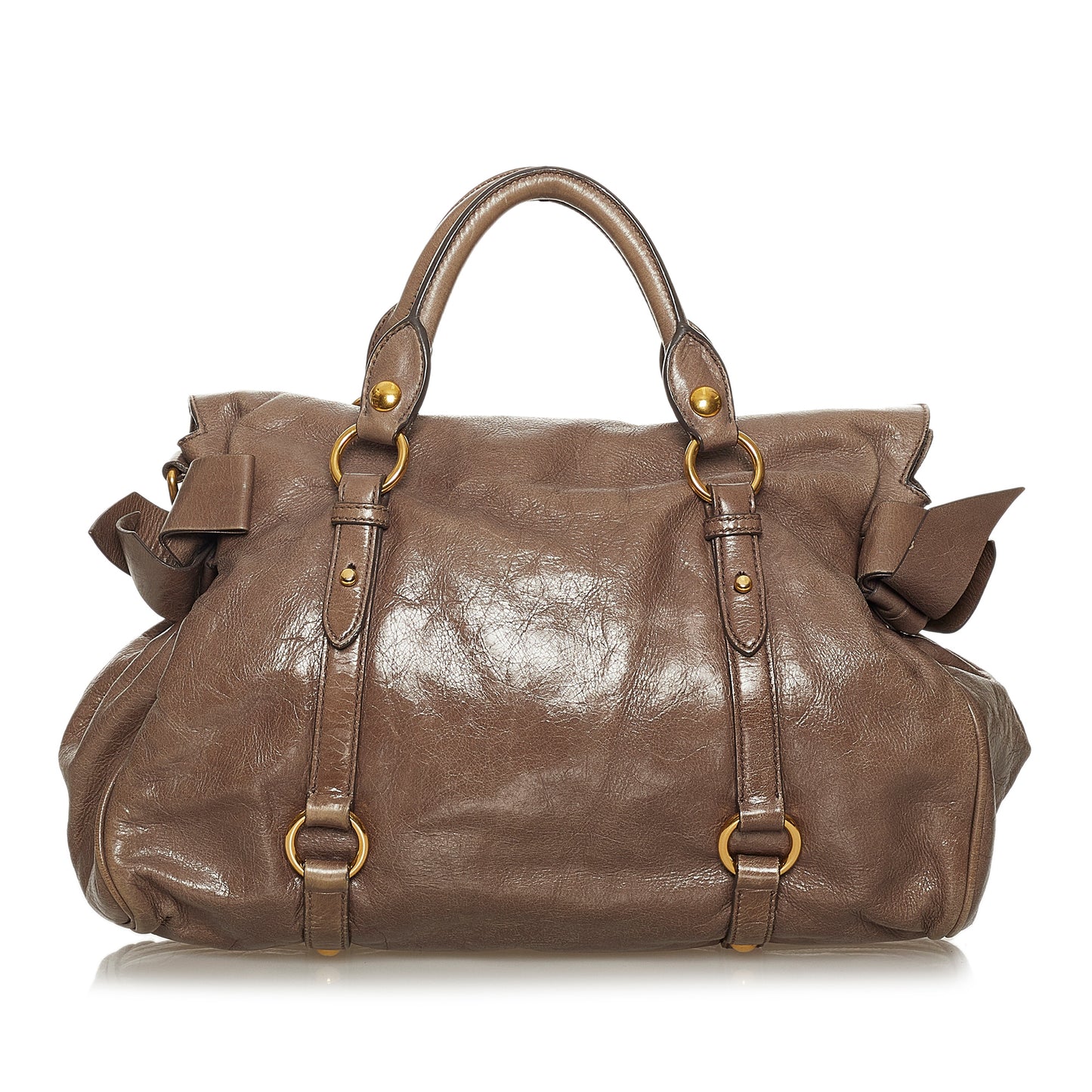 Vitello Lux Bow Satchel
