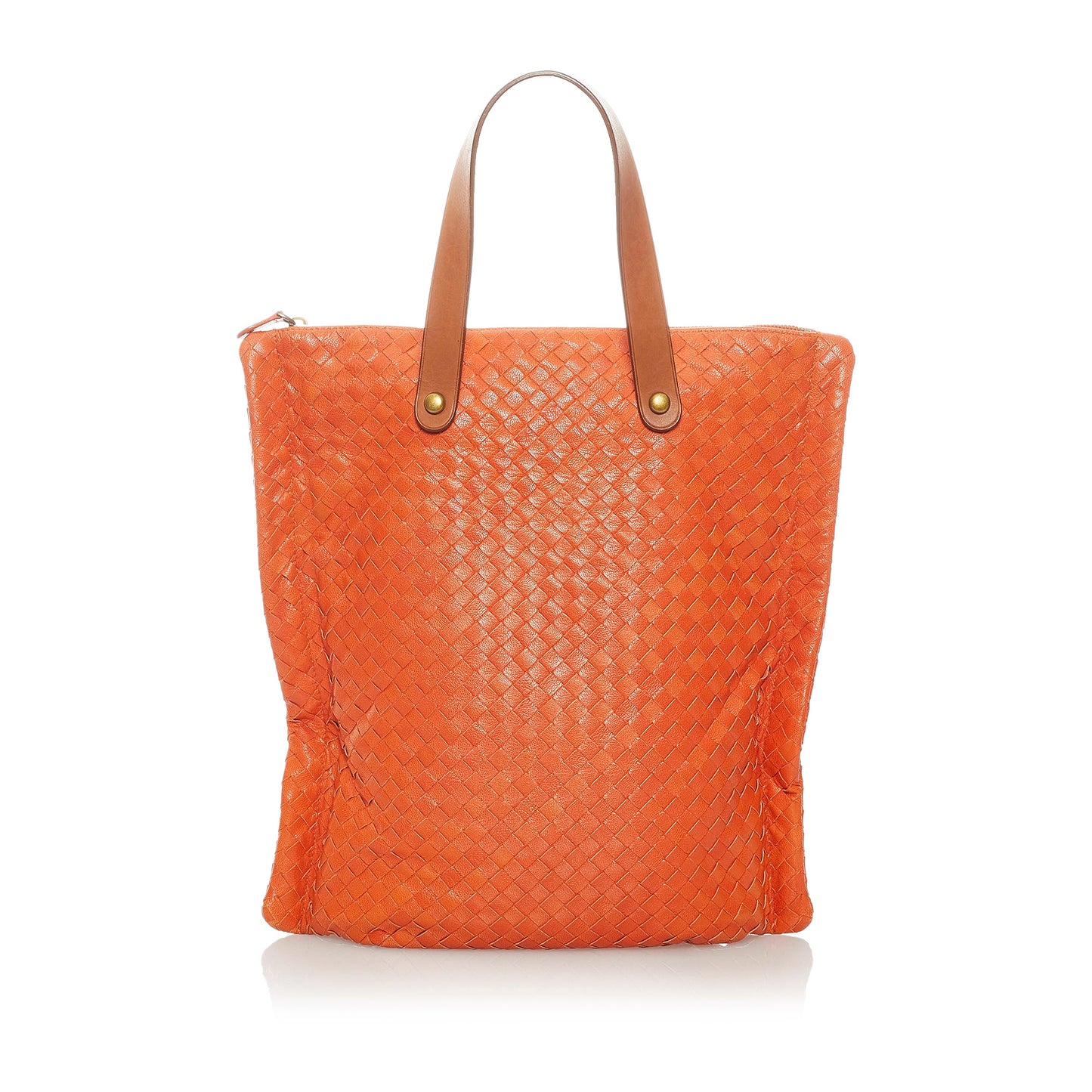 Intrecciato Leather Tote Bag