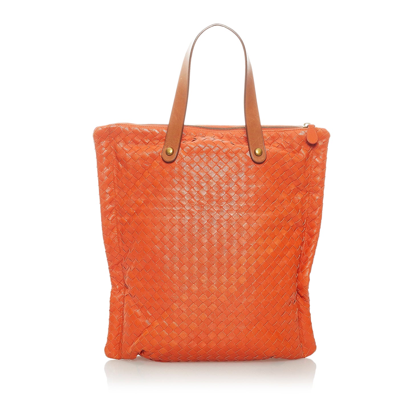 Intrecciato Leather Tote Bag