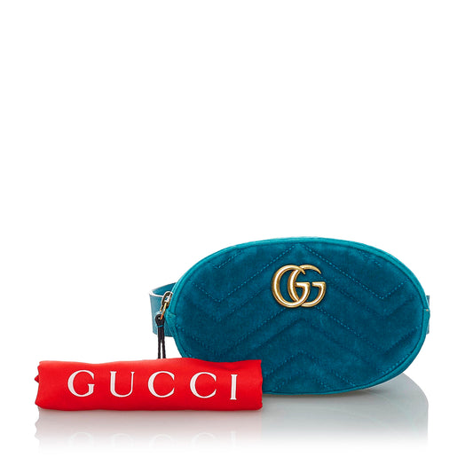 GG Marmont Velvet Belt Bag