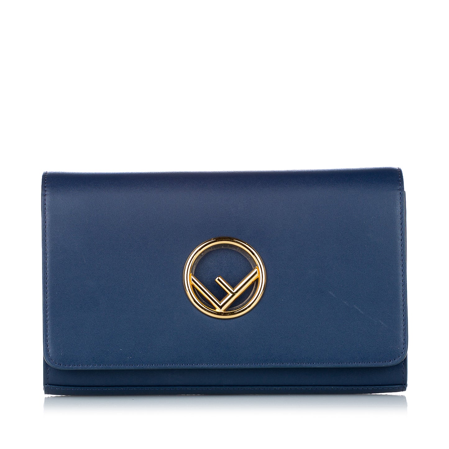 F is Fendi Leather Wallet on Chain