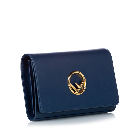 F is Fendi Leather Wallet on Chain