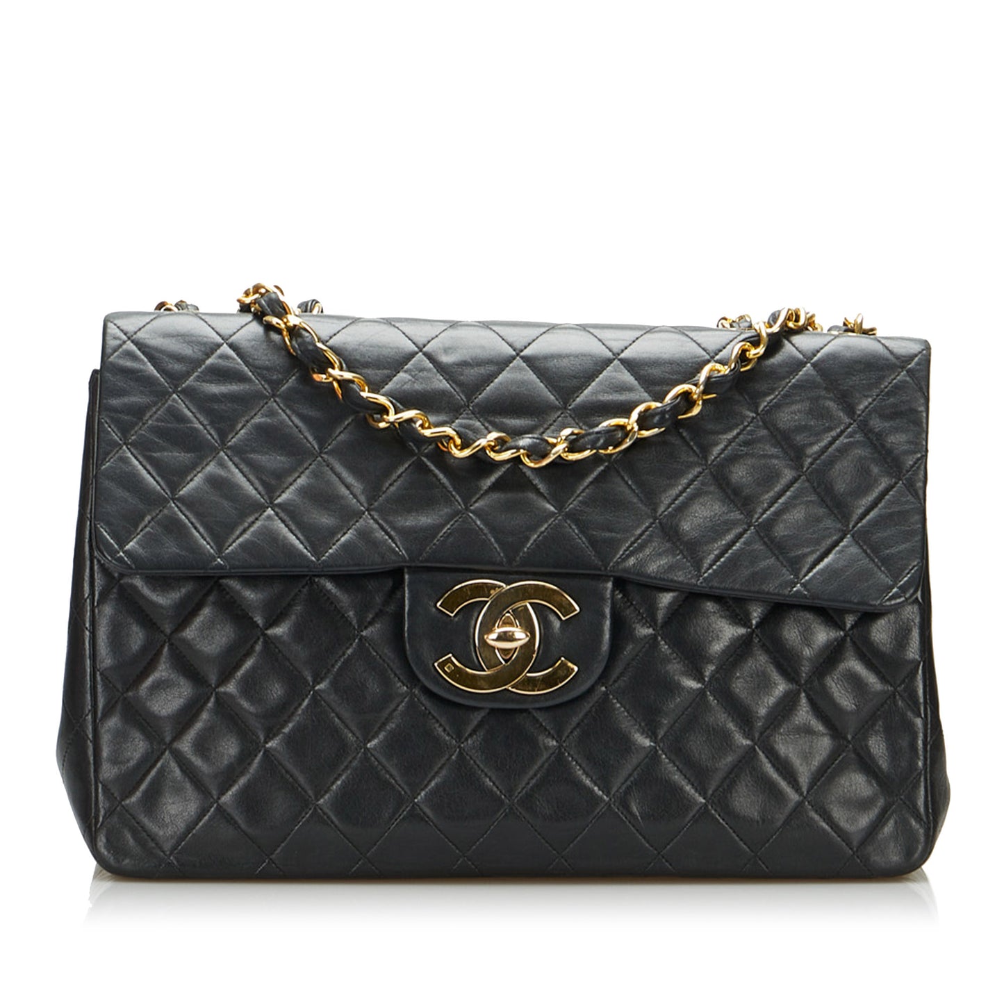 Jumbo Classic Lambskin Maxi Single Flap