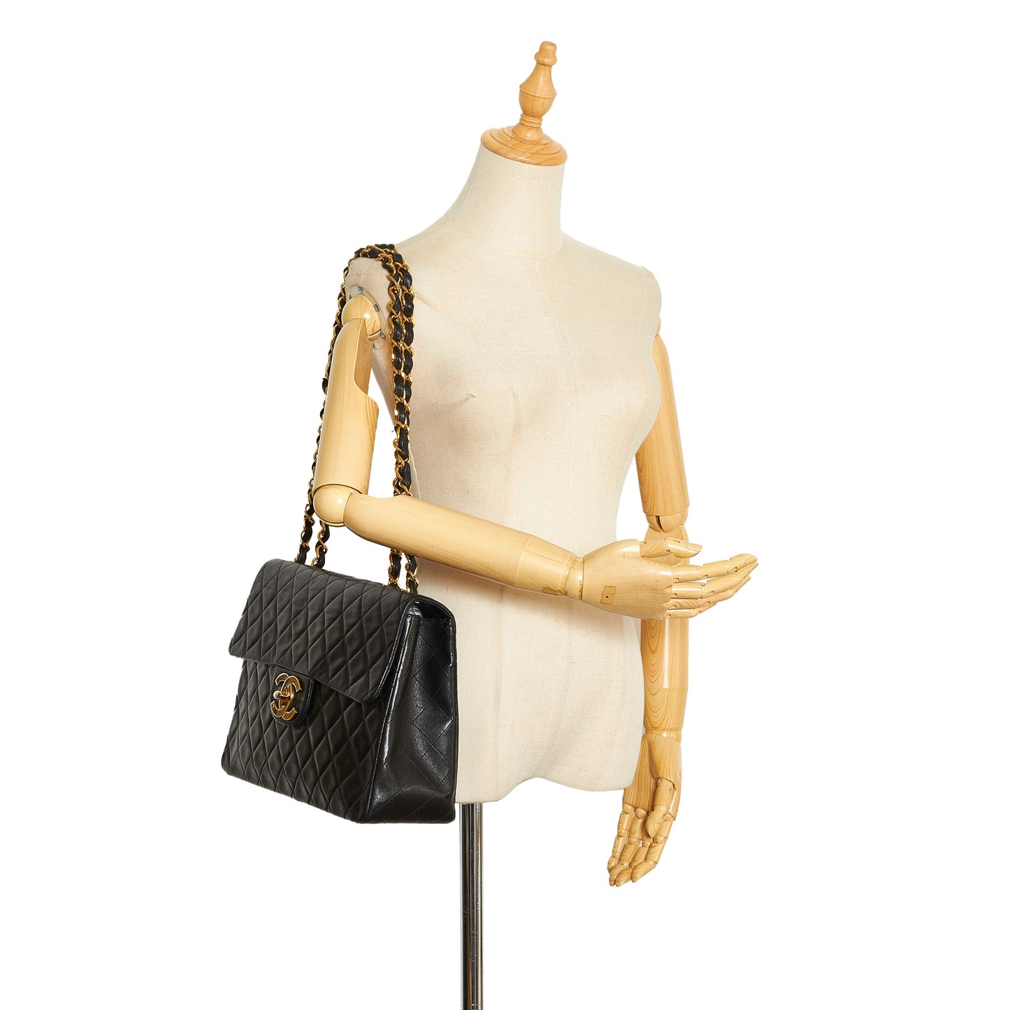 Jumbo Classic Lambskin Maxi Single Flap