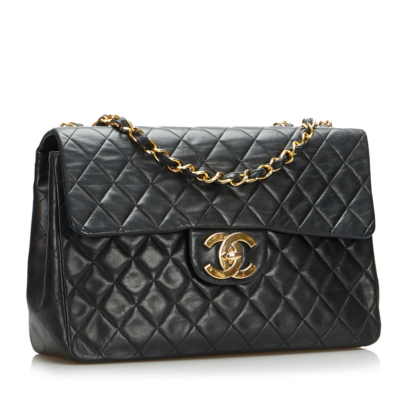 Jumbo Classic Lambskin Maxi Single Flap