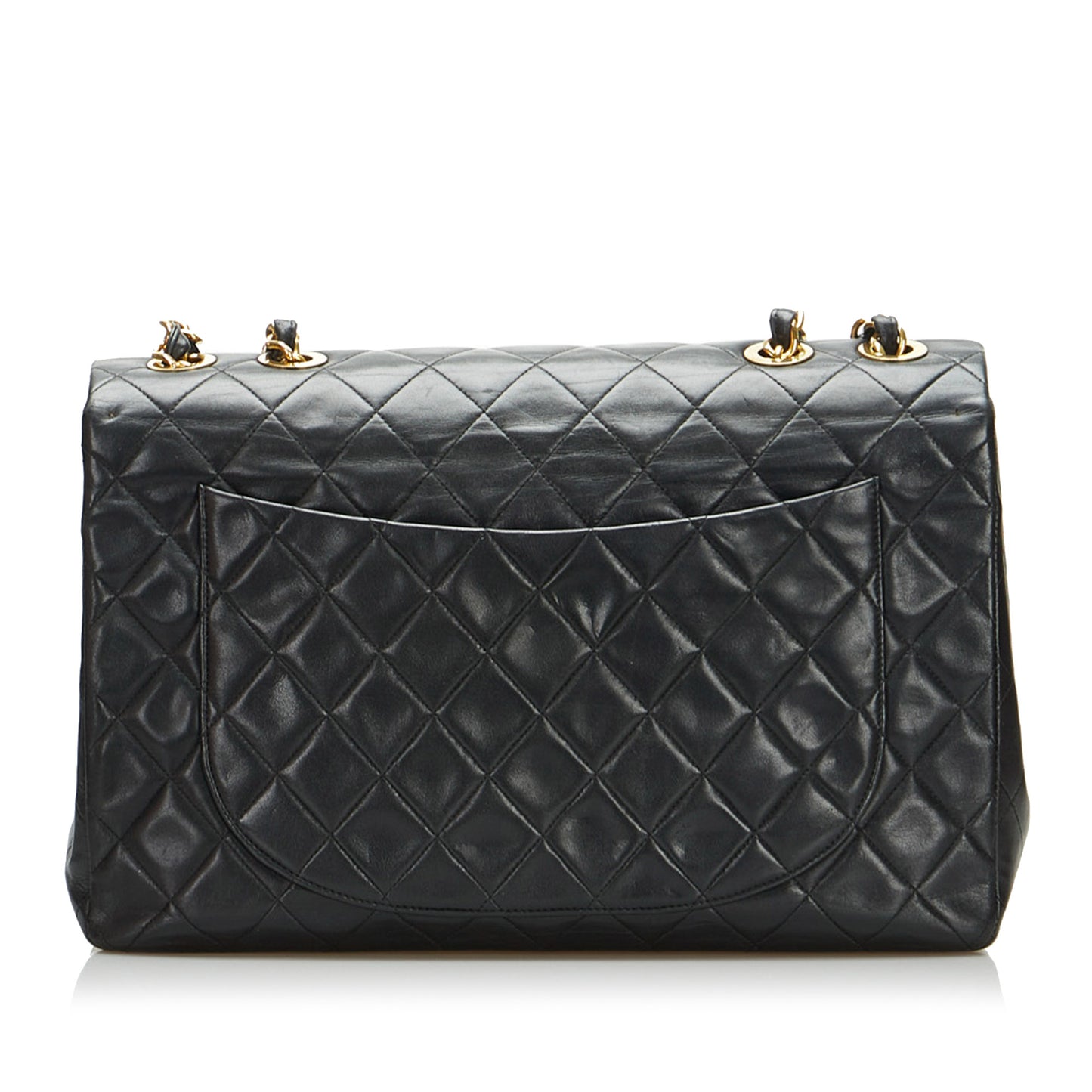 Jumbo Classic Lambskin Maxi Single Flap