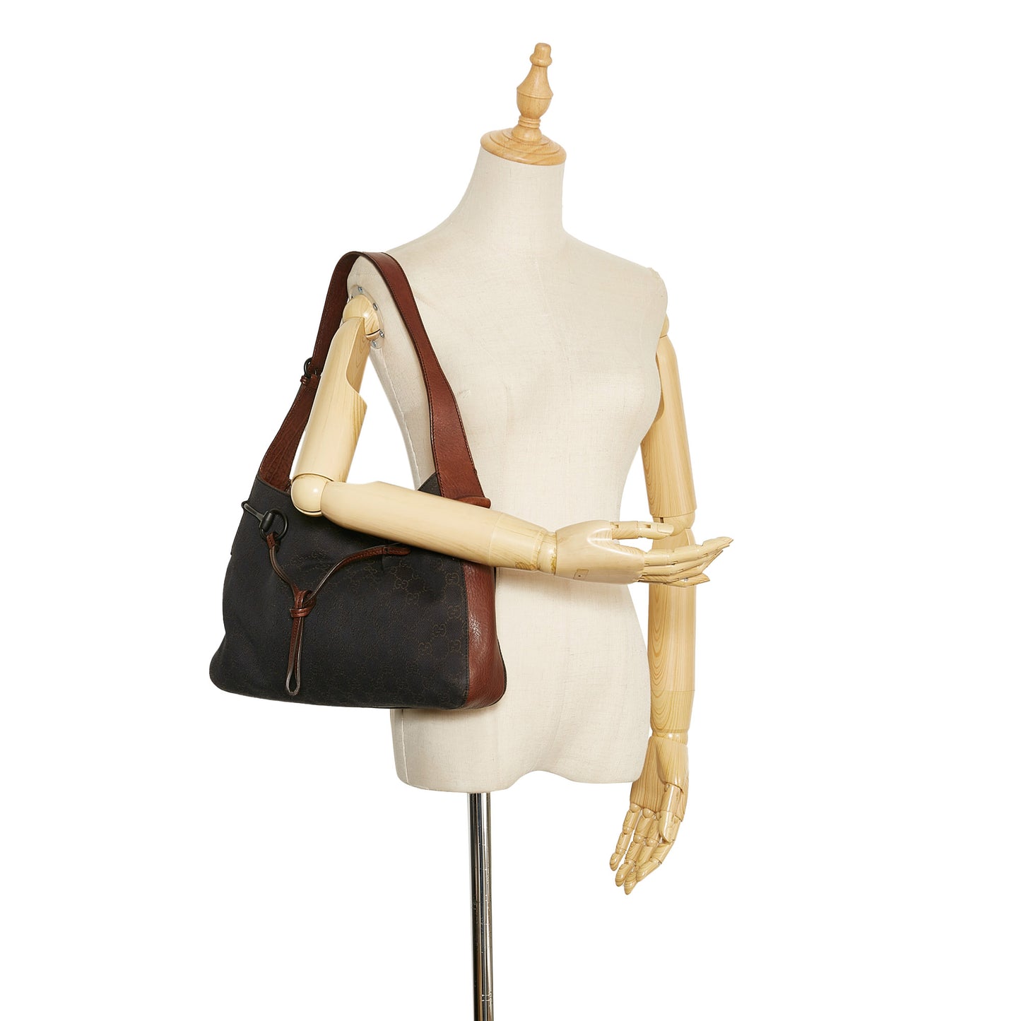 GG Canvas Horsebit Shoulder Bag