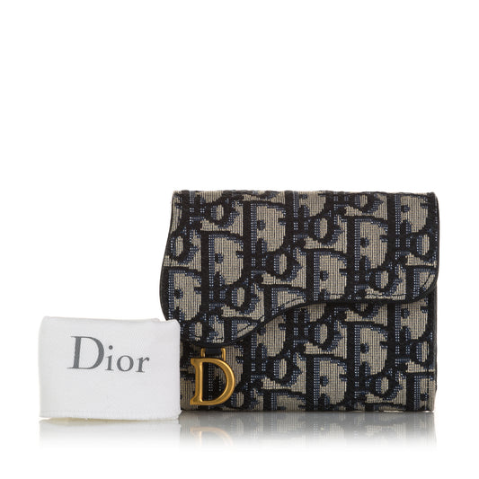 Oblique Saddle Canvas Wallet