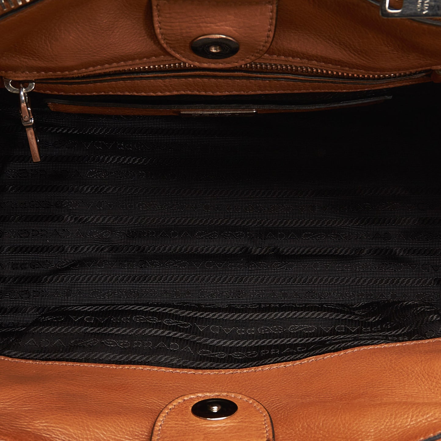 Twin Pocket Leather Handbag