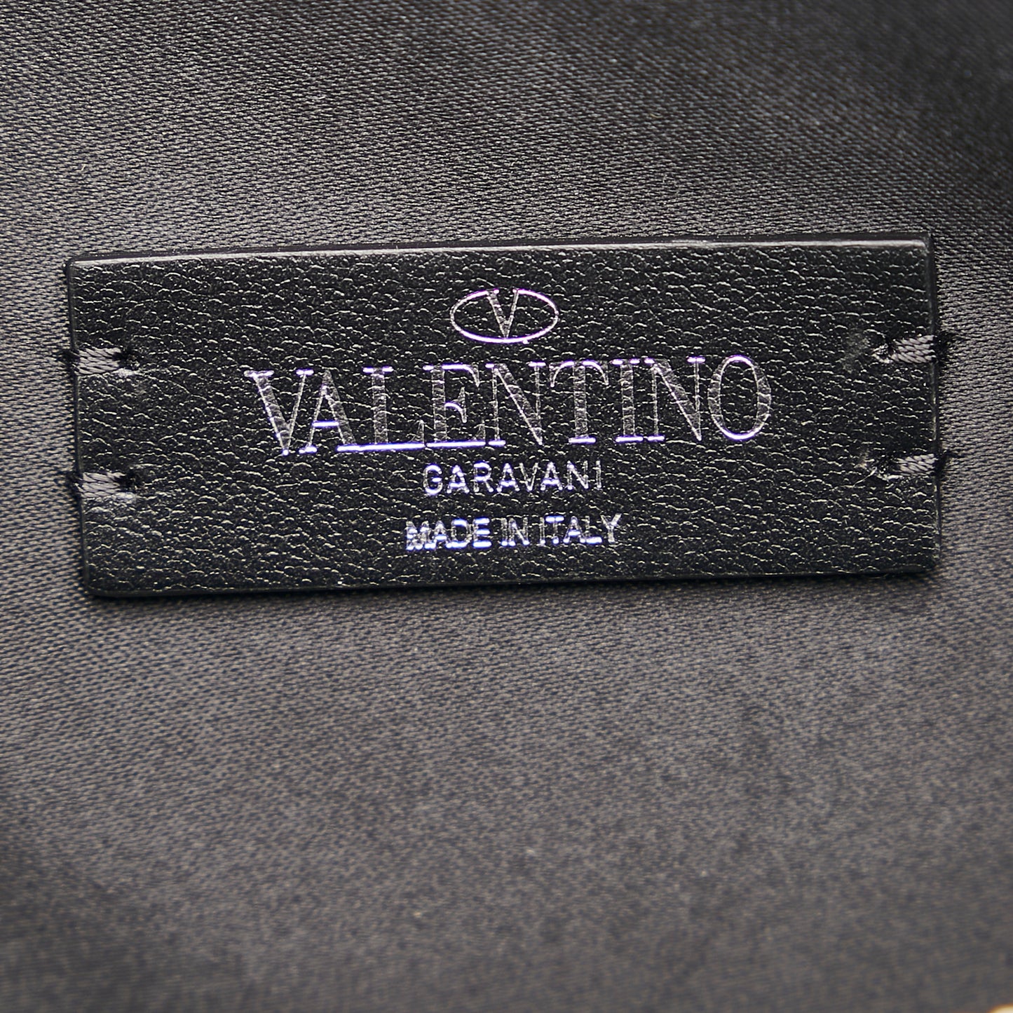 VLTN Leather Clutch Bag
