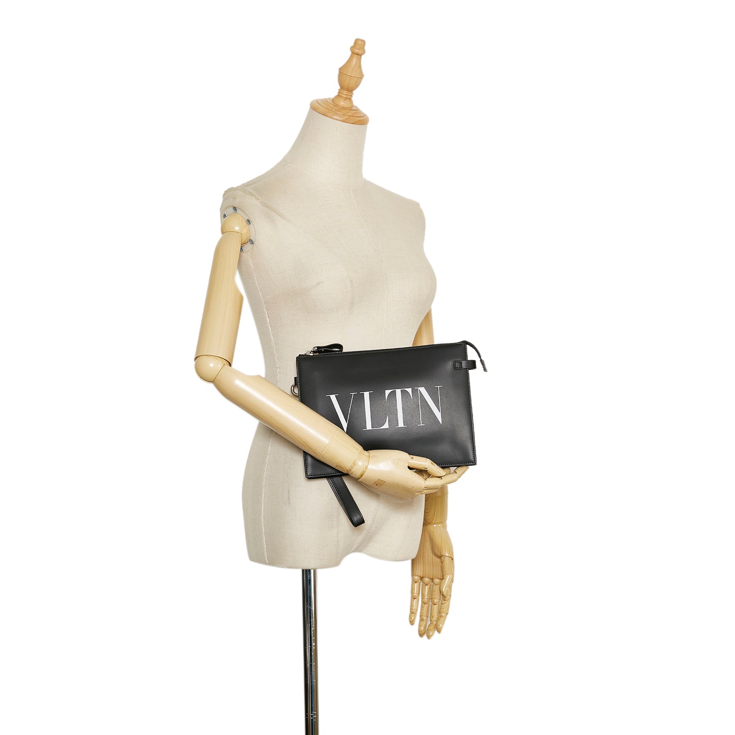VLTN Leather Clutch Bag