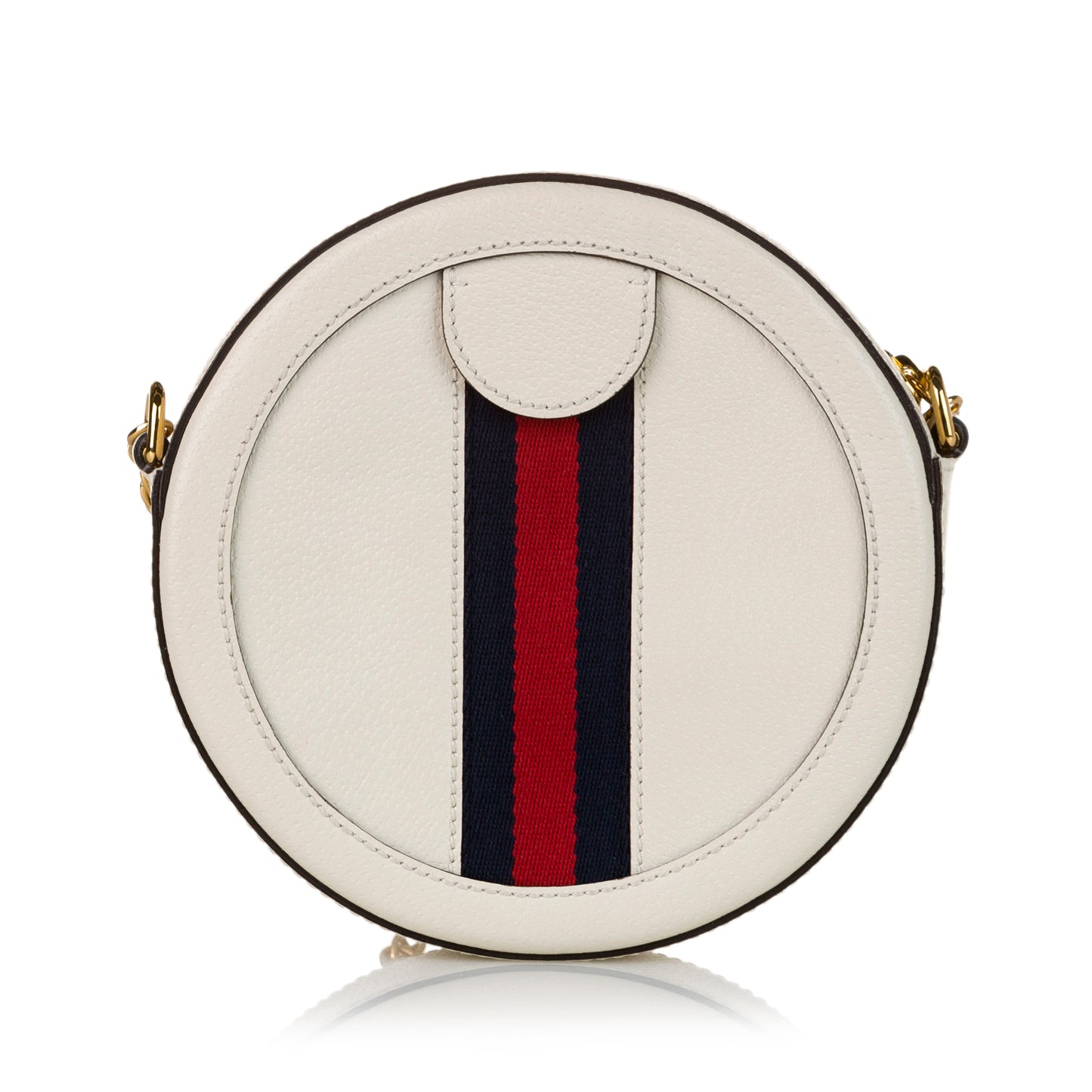 Mini Round Ophidia Leather Crossbody Bag