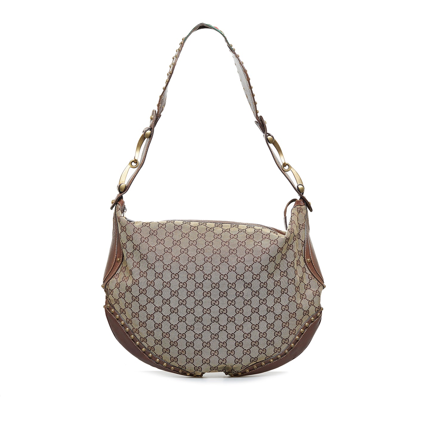 GG Canvas Pelham Studded Hobo Bag