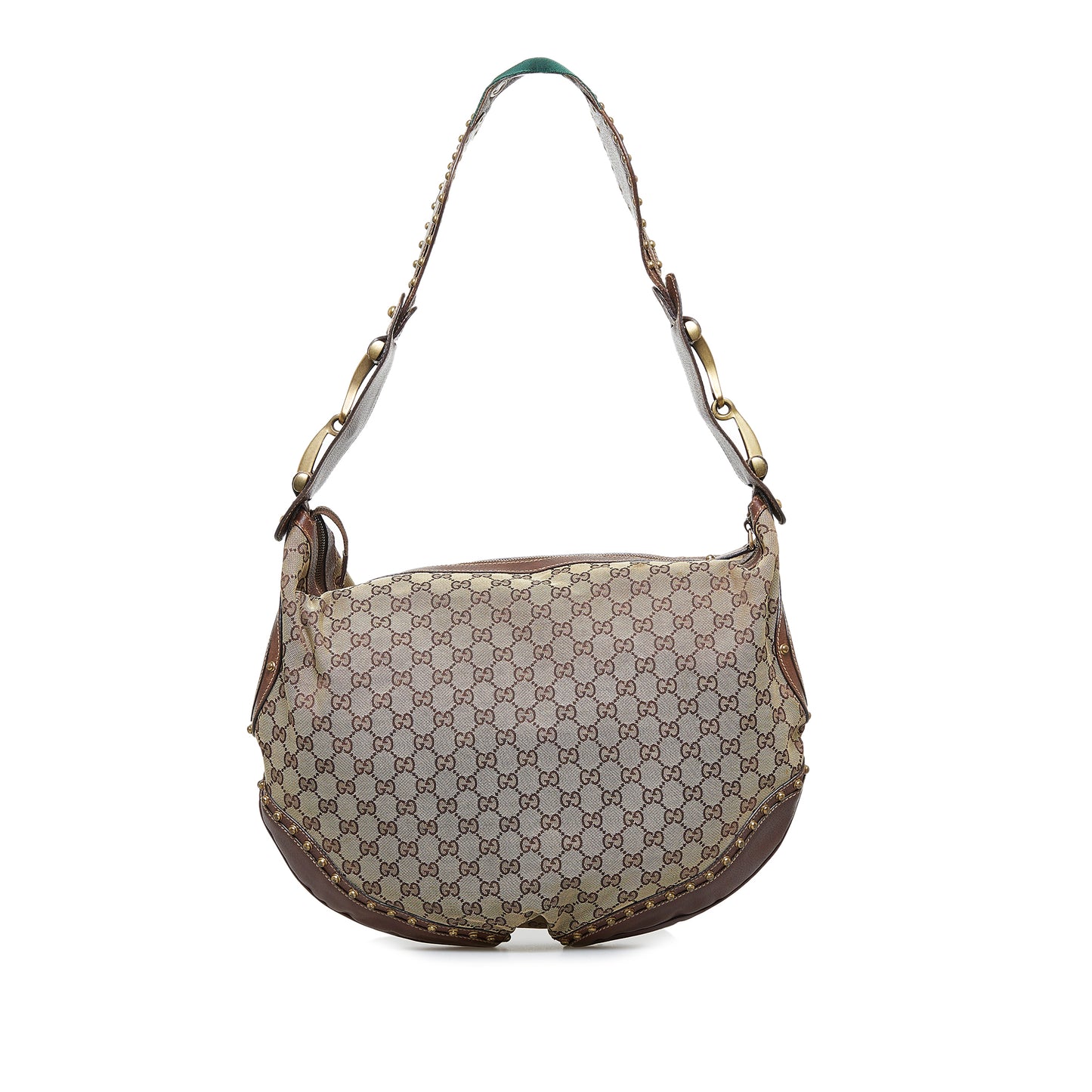 GG Canvas Pelham Studded Hobo Bag